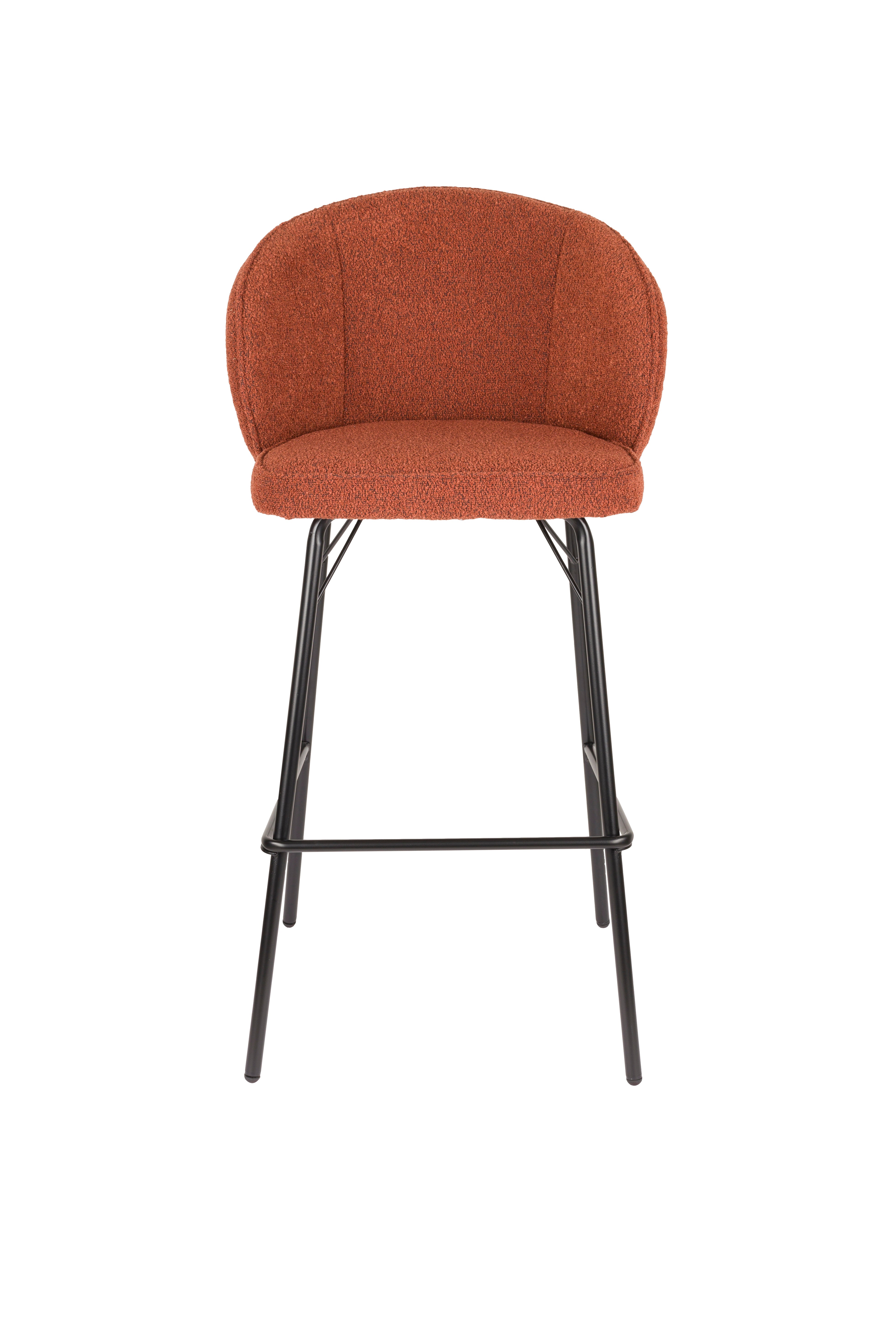 JOA stool terracotta with black base