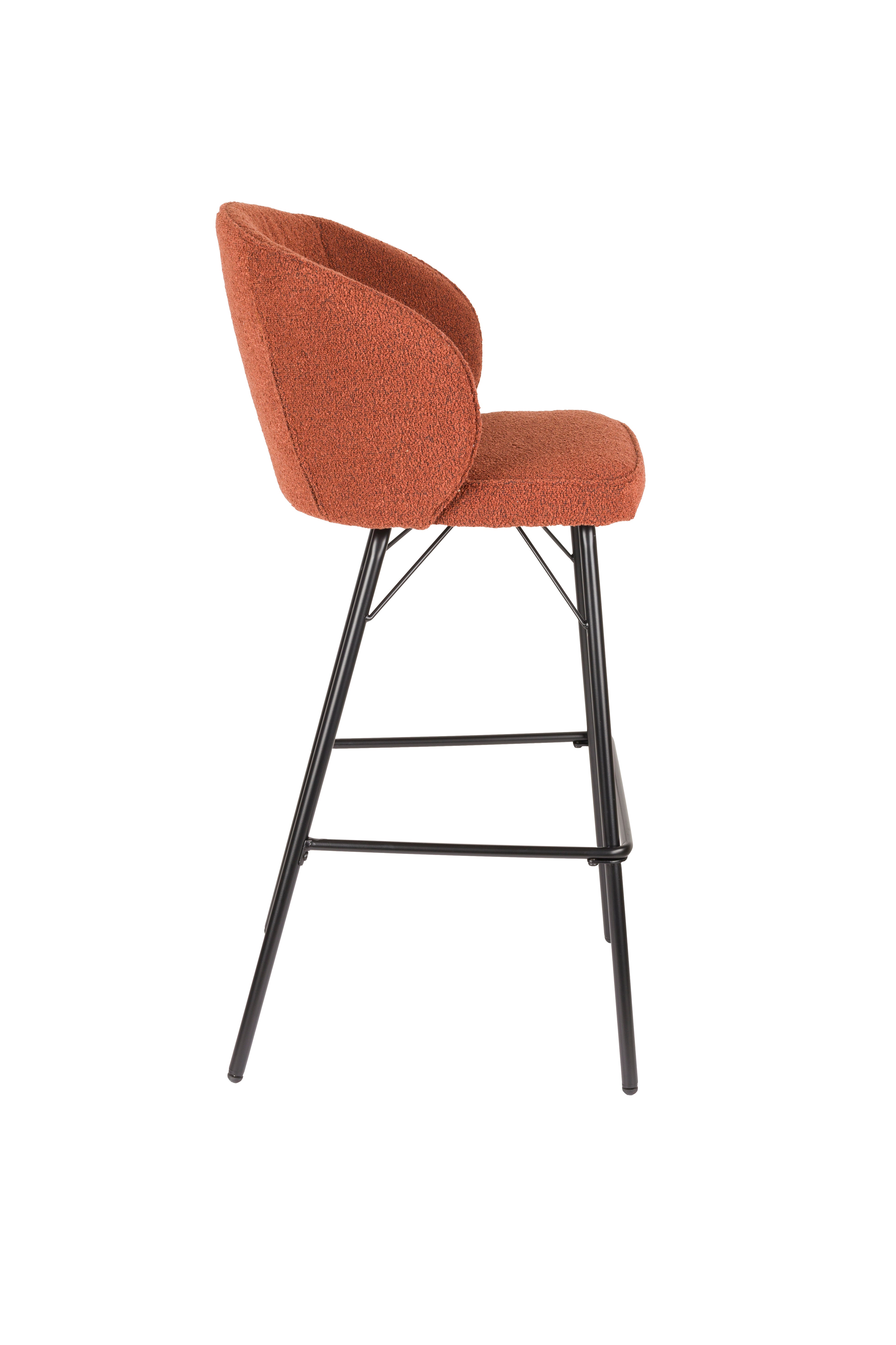 JOA stool terracotta with black base