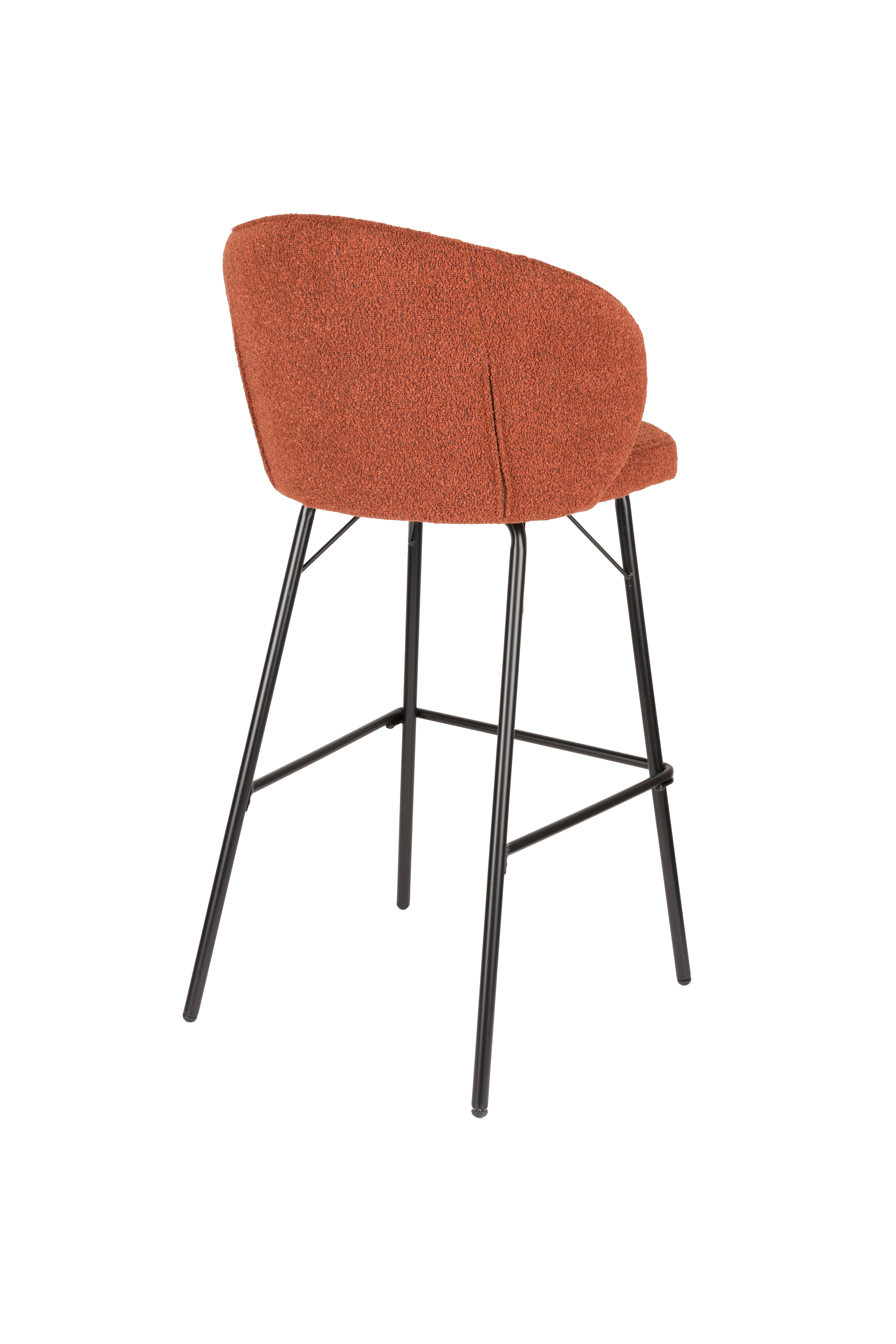 JOA stool terracotta with black base