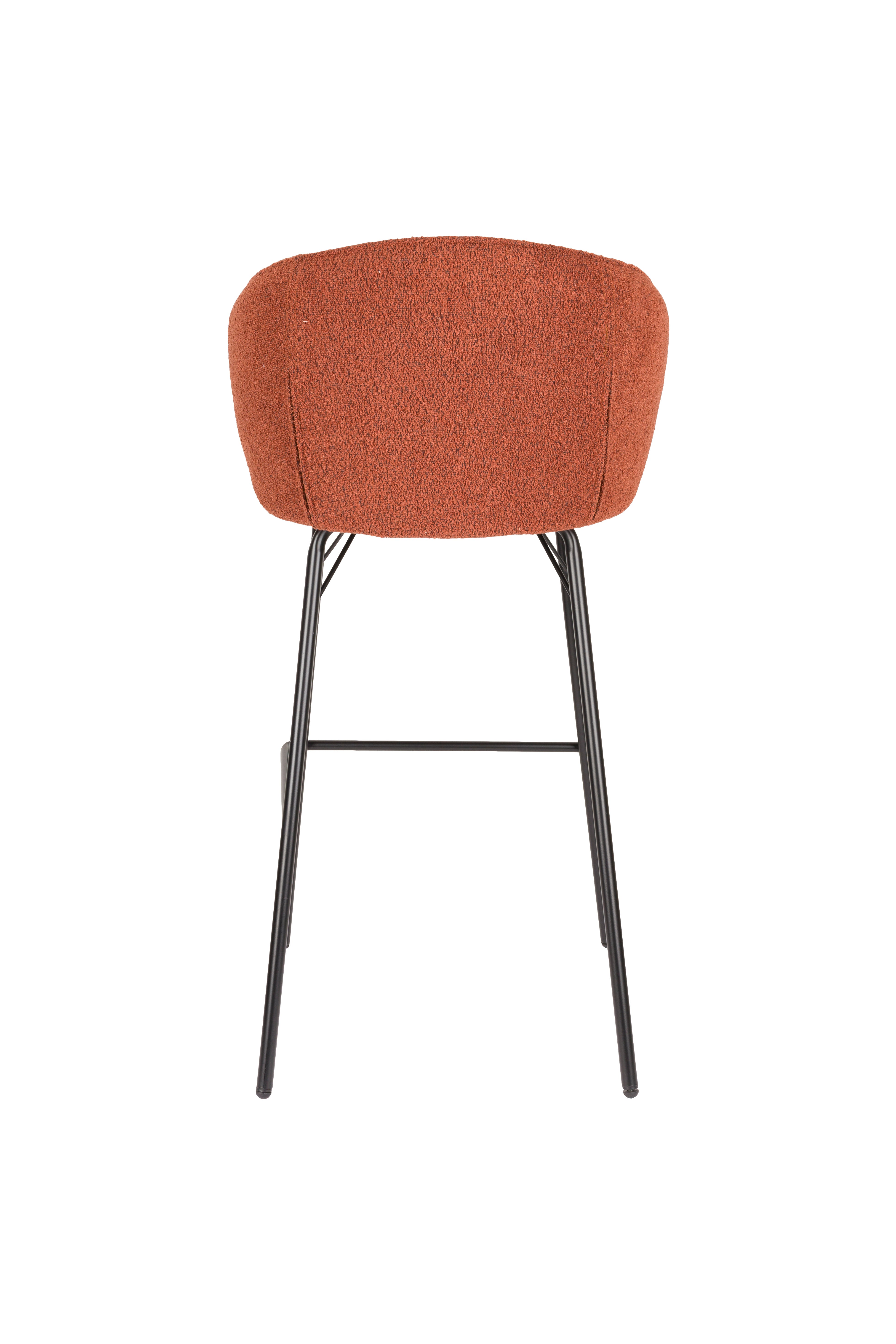 JOA stool terracotta with black base