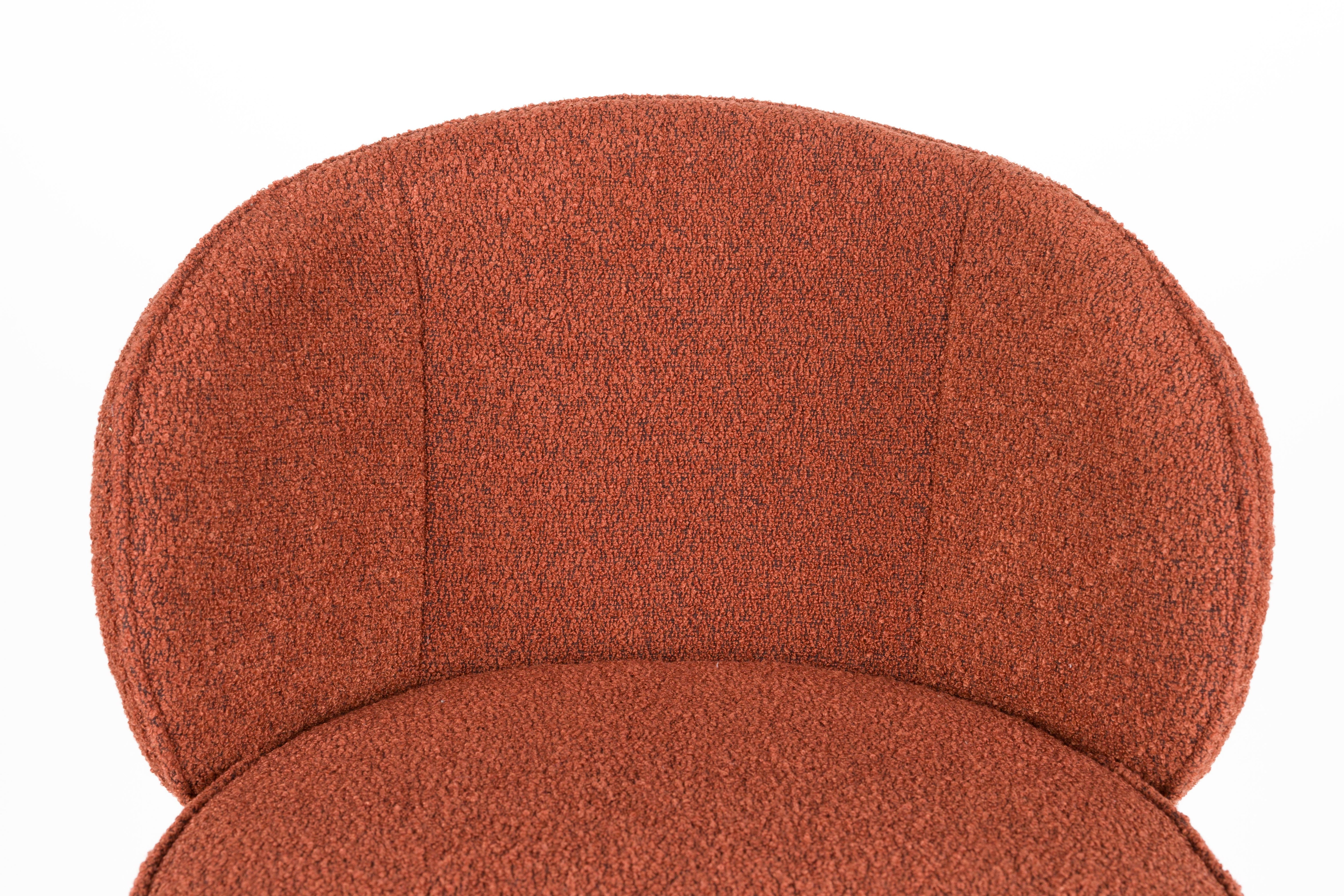 JOA stool terracotta with black base