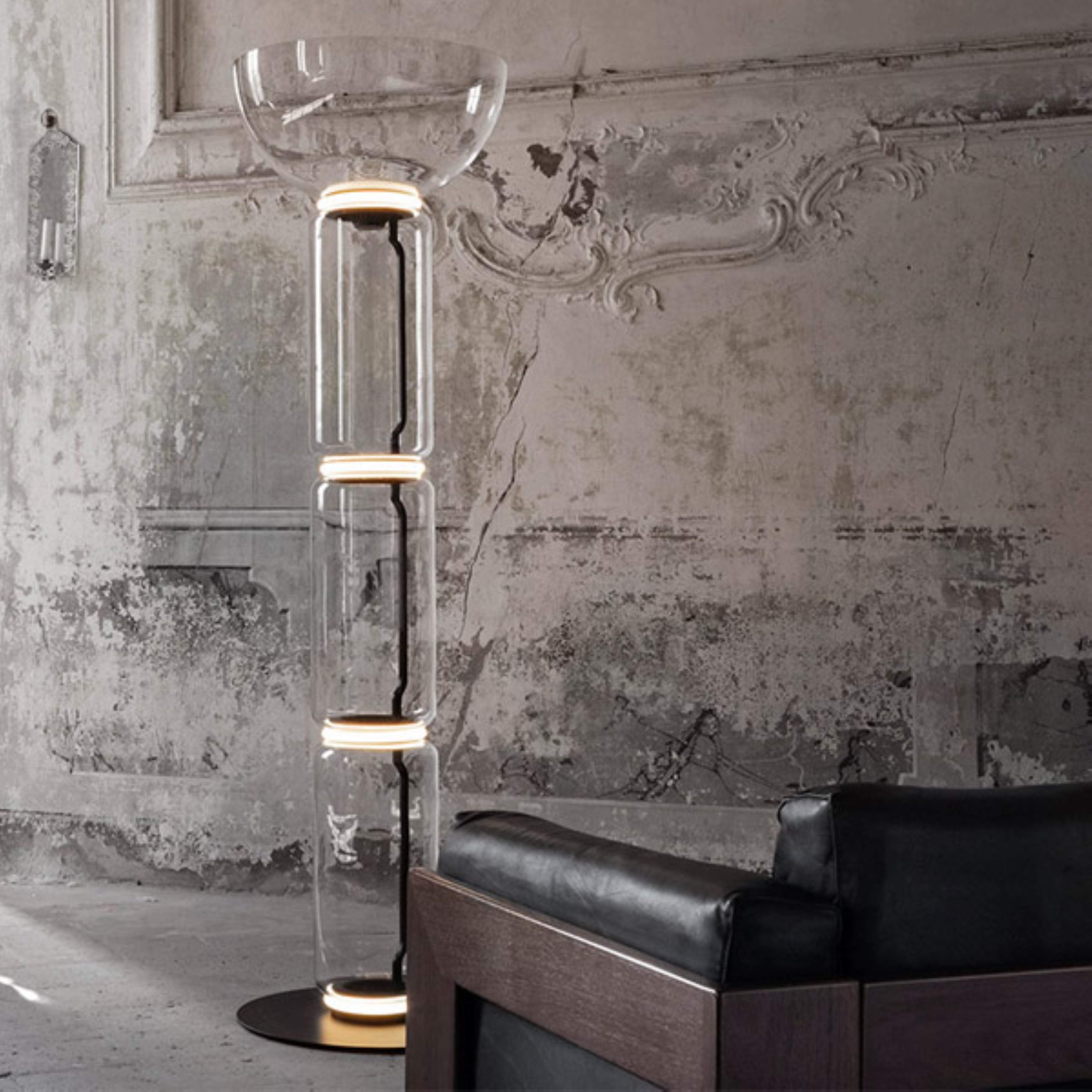 NOCTAMBULE BOWL Floor Lamp Glass