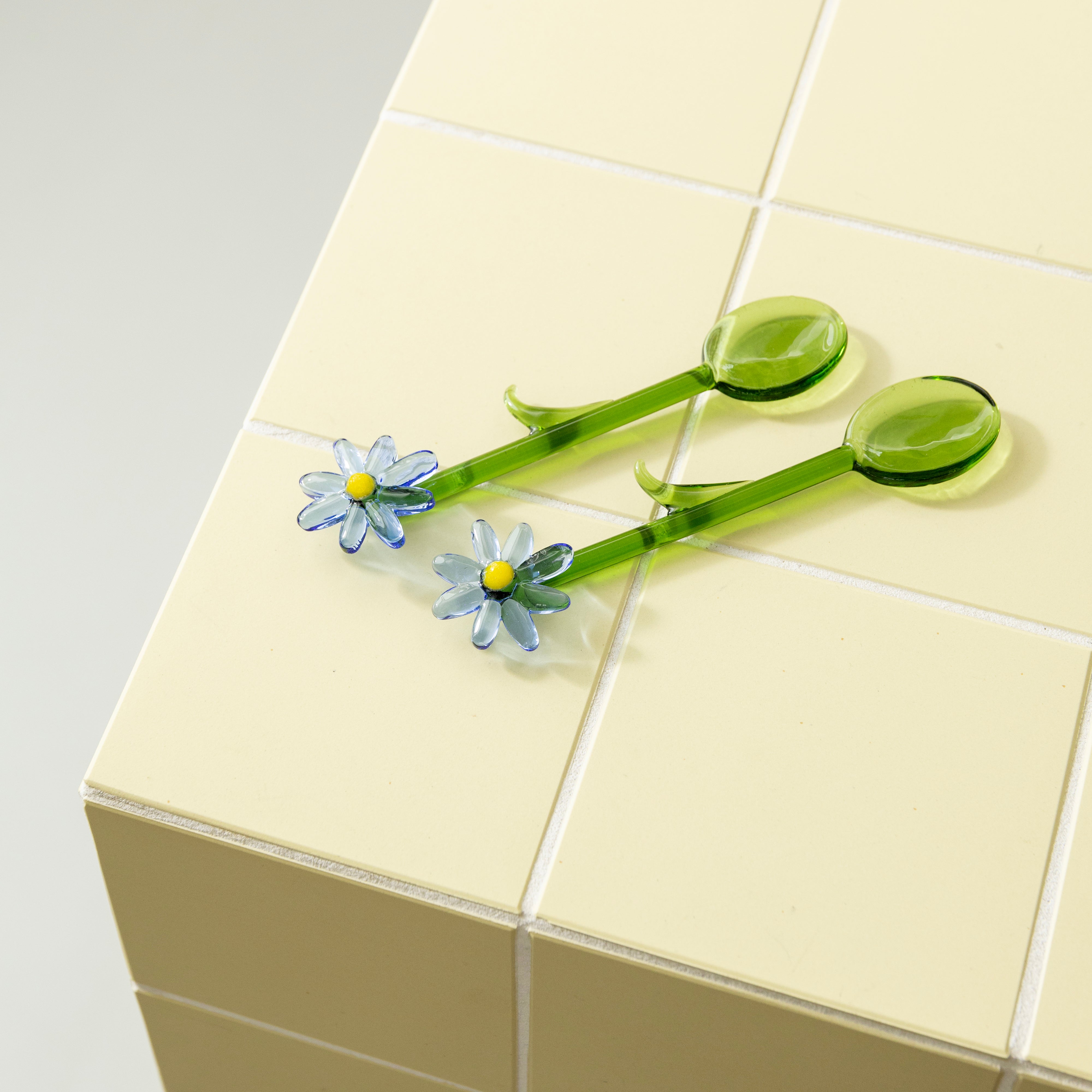 FLORA Green and Blue Spoon Set