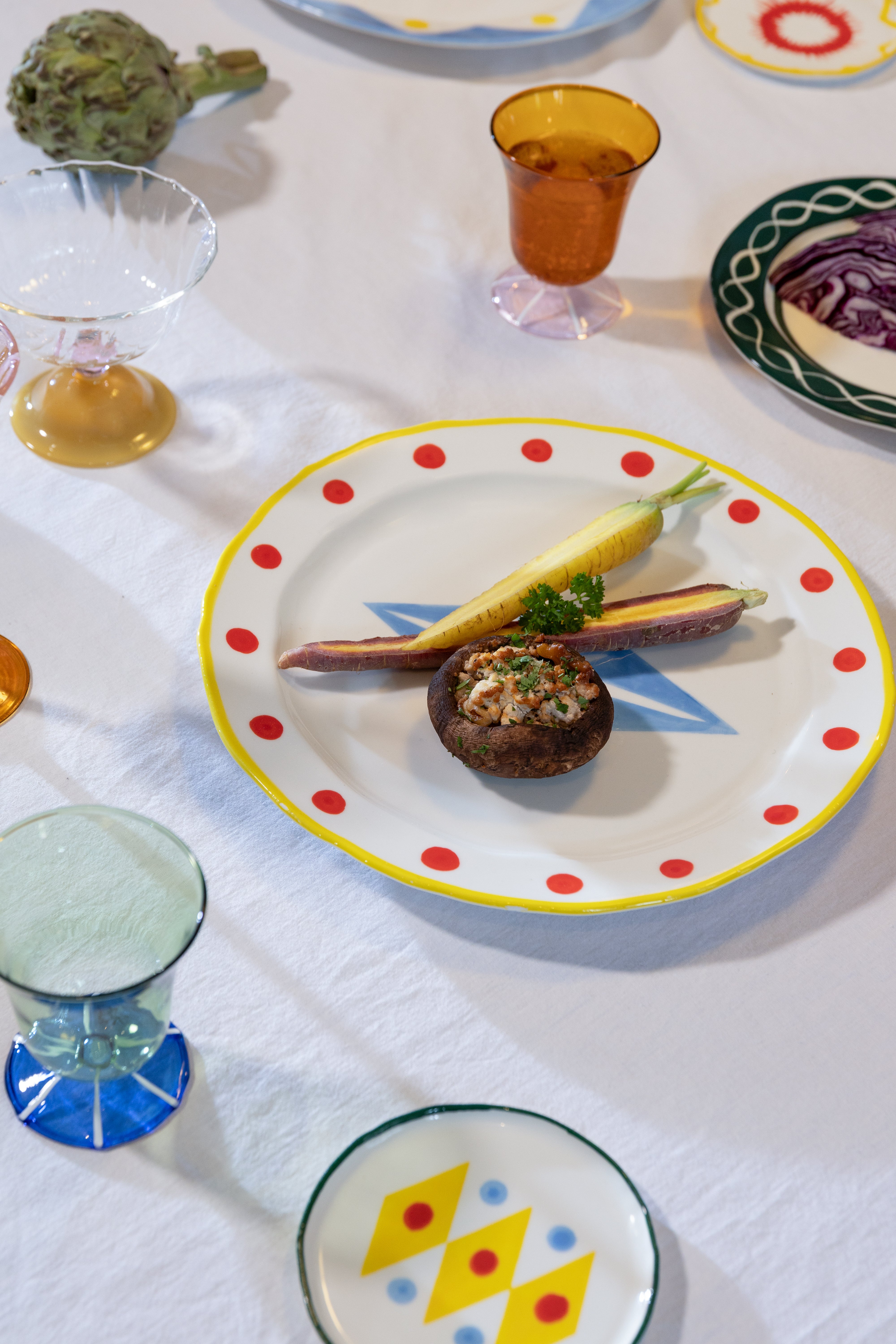 FESTIVO RHOMBIC porcelain dinner plate