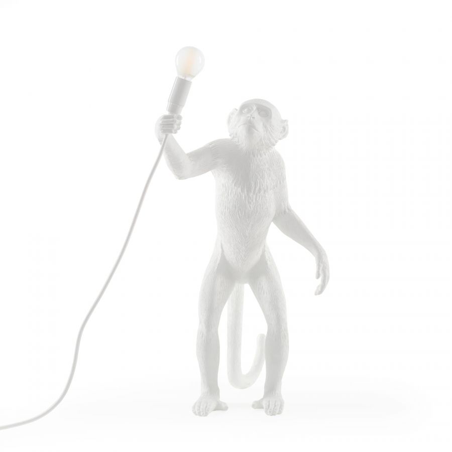 MONKEY STANDING table lamp white