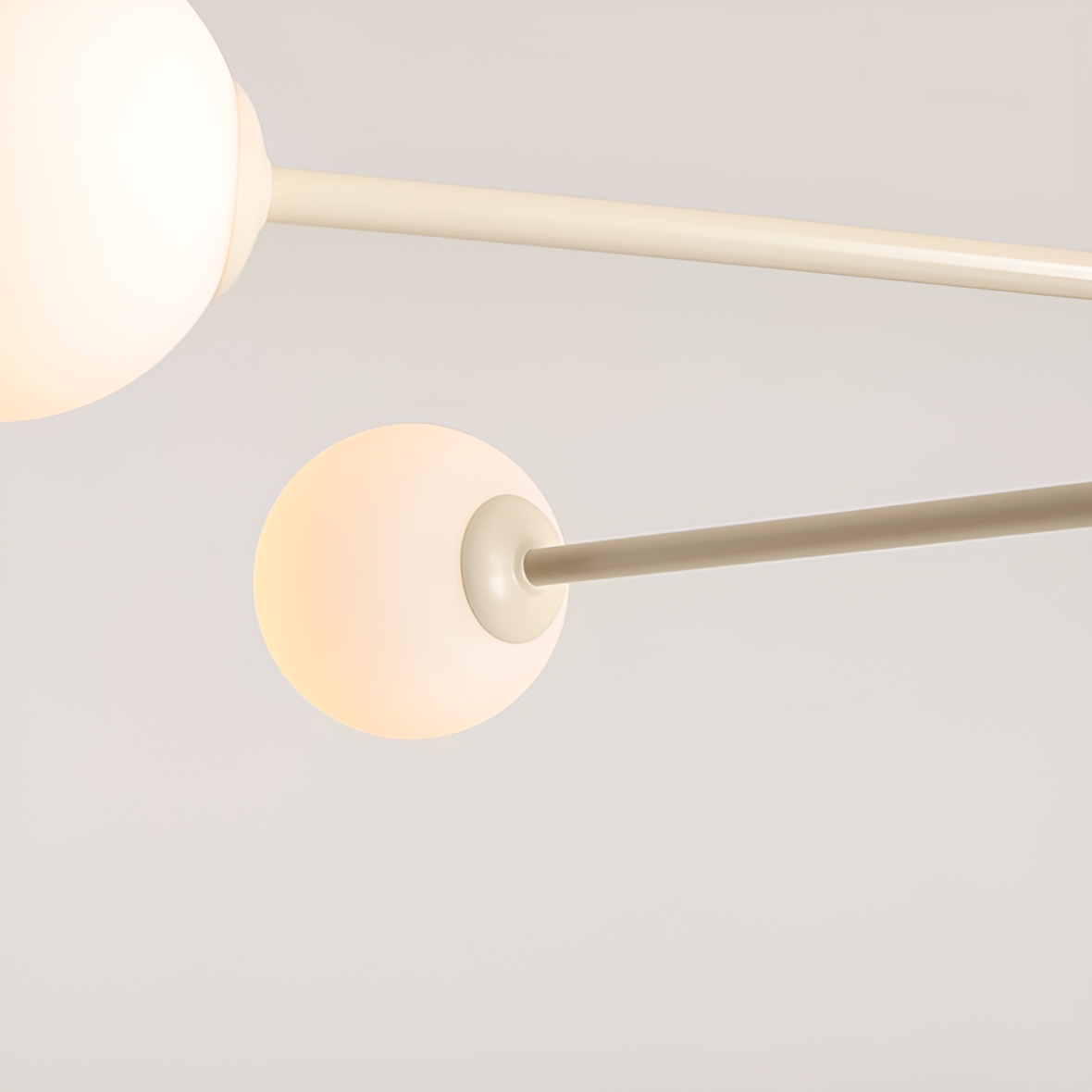 Pinne ceiling lamp quatro cream