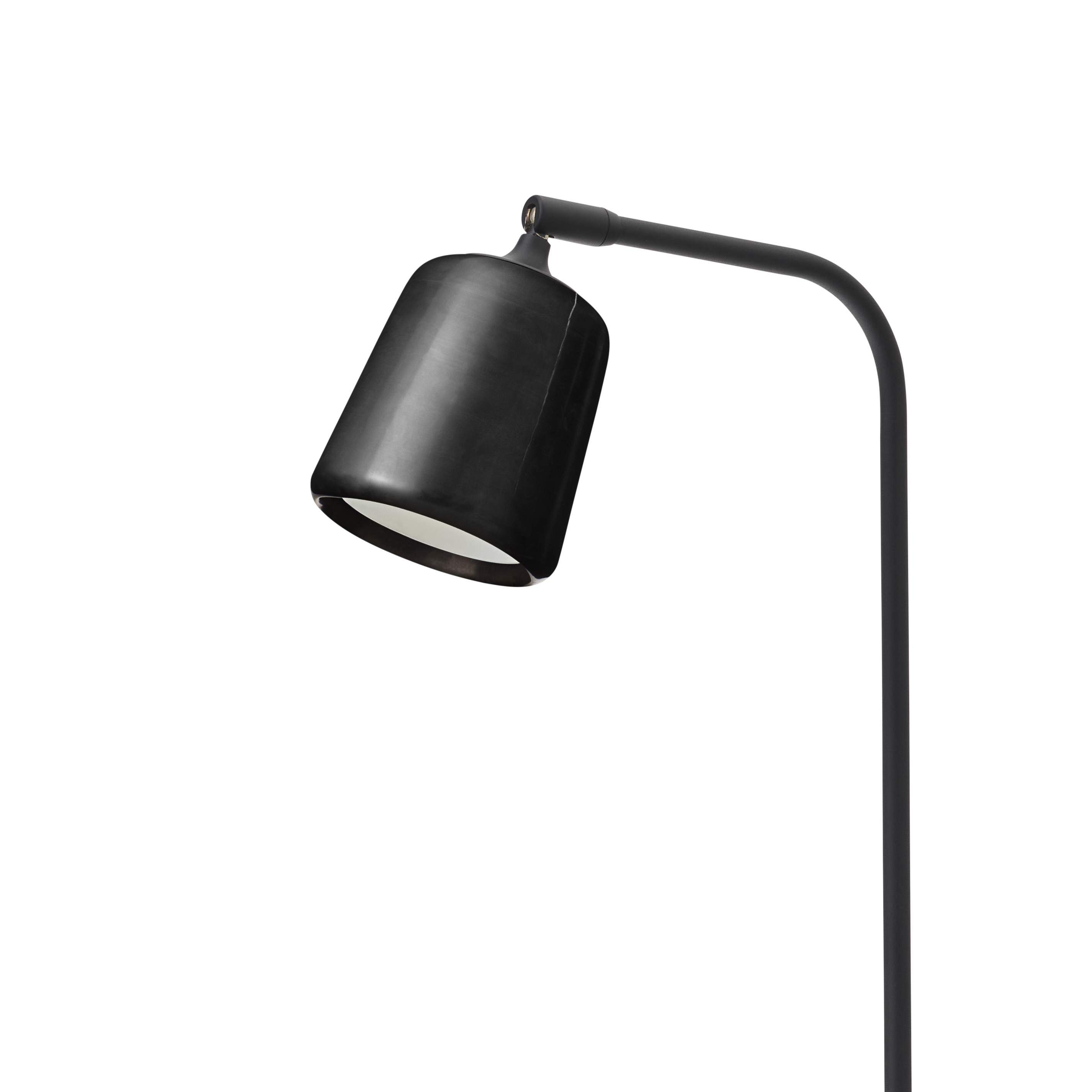 Floor lamp material black marble
