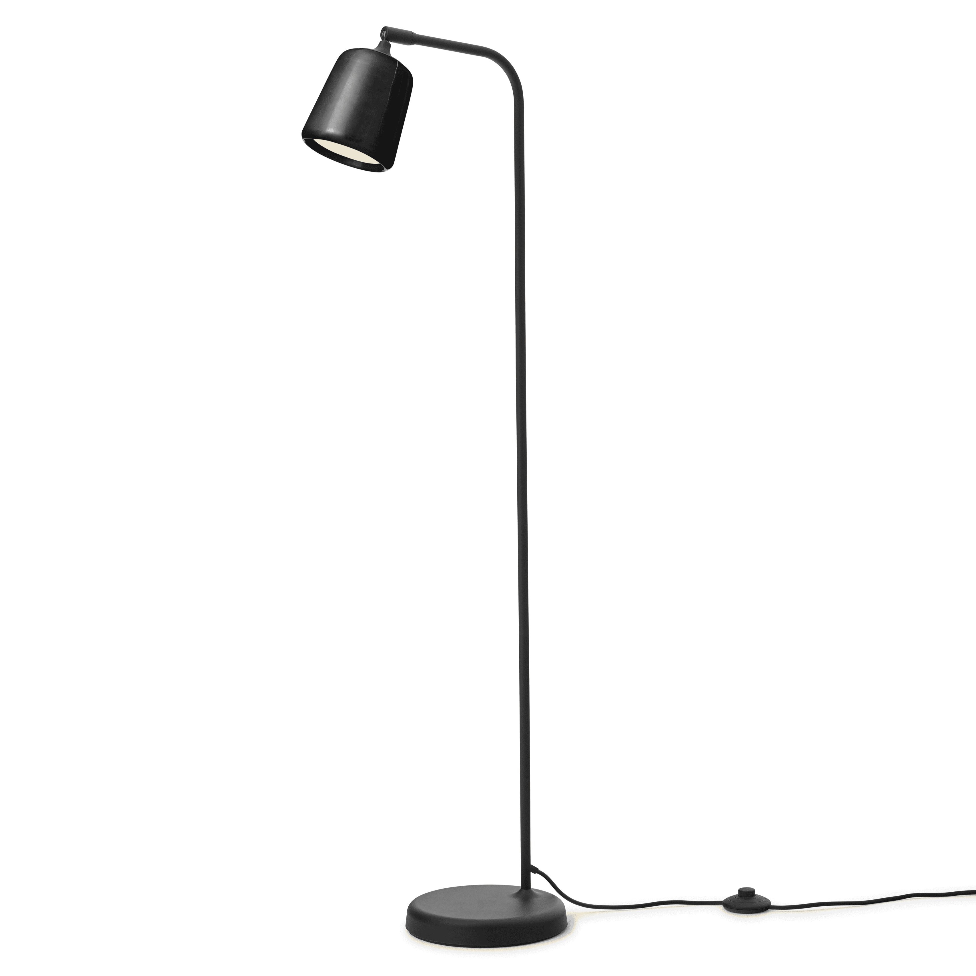 Floor lamp material black marble