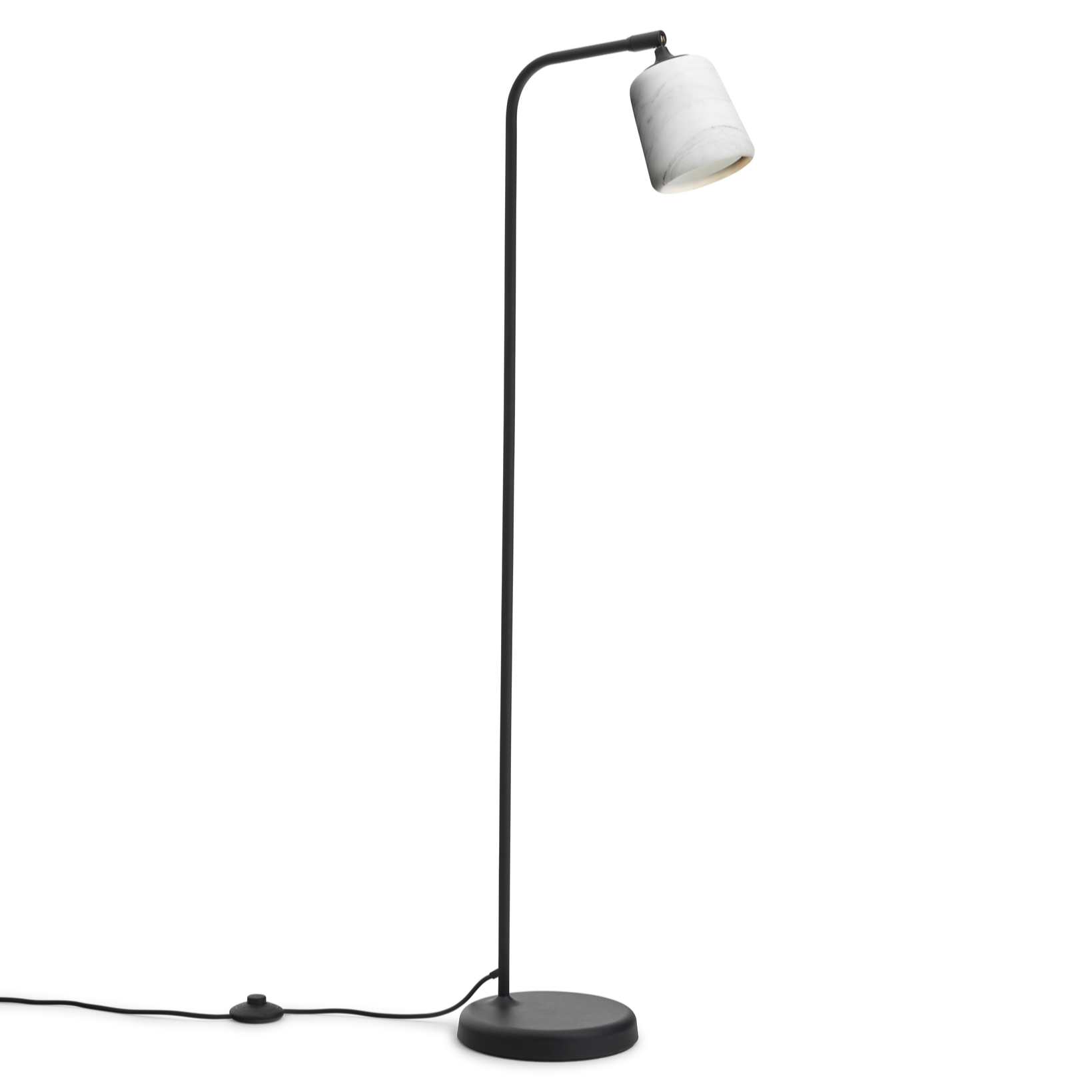 Floor lamp material white marble