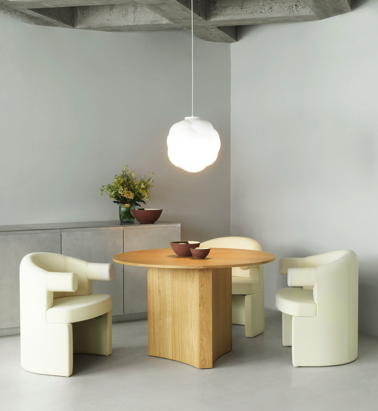Runder Tisch Bue Oak Furnier