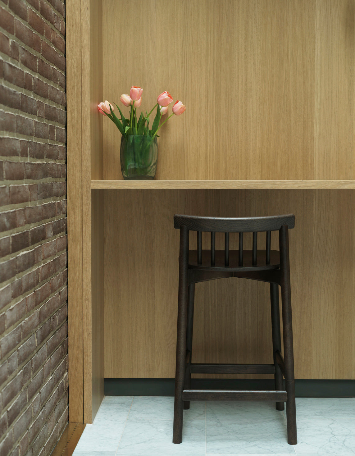 PIND bar chair brown ash veneer