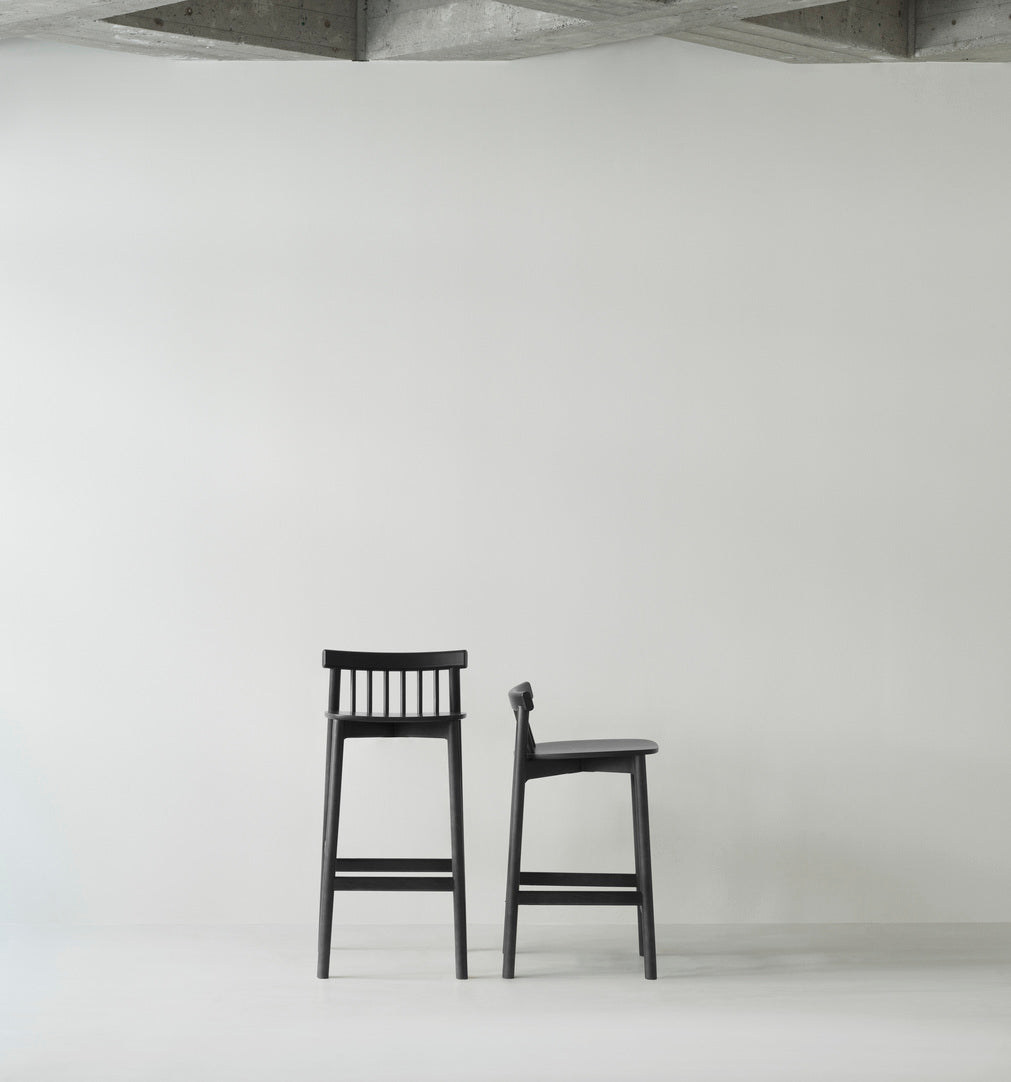 PIND bar chair brown ash veneer