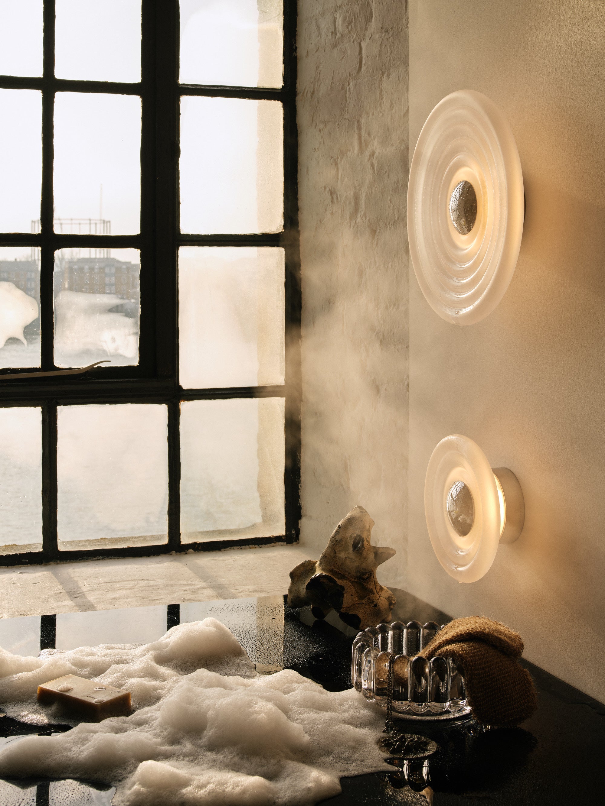 Wall lamp PRESS matte glass