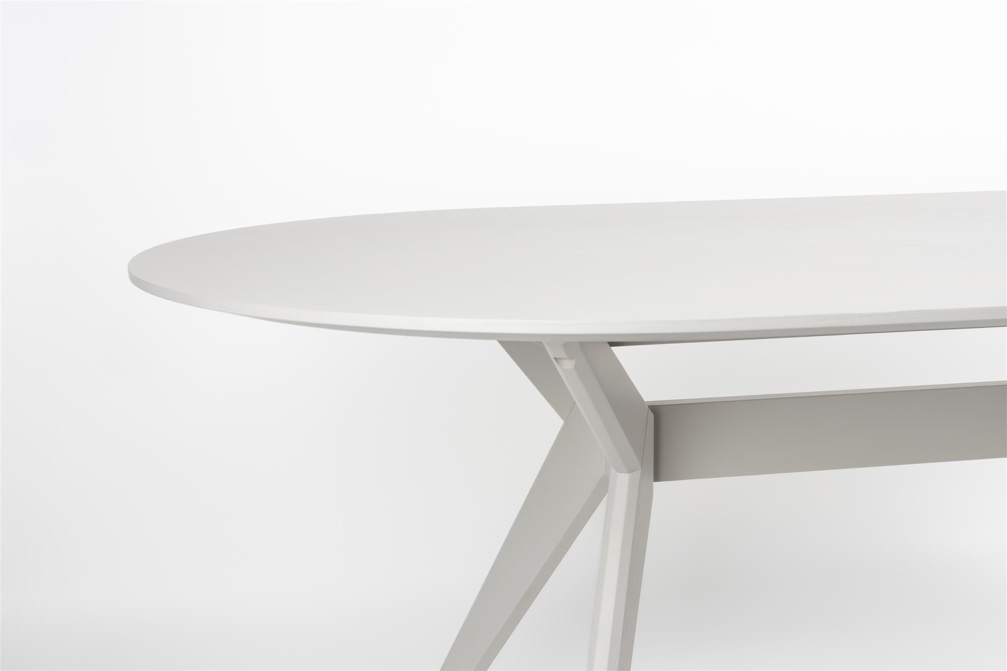 Ovaler Tisch ZEME hellbeige