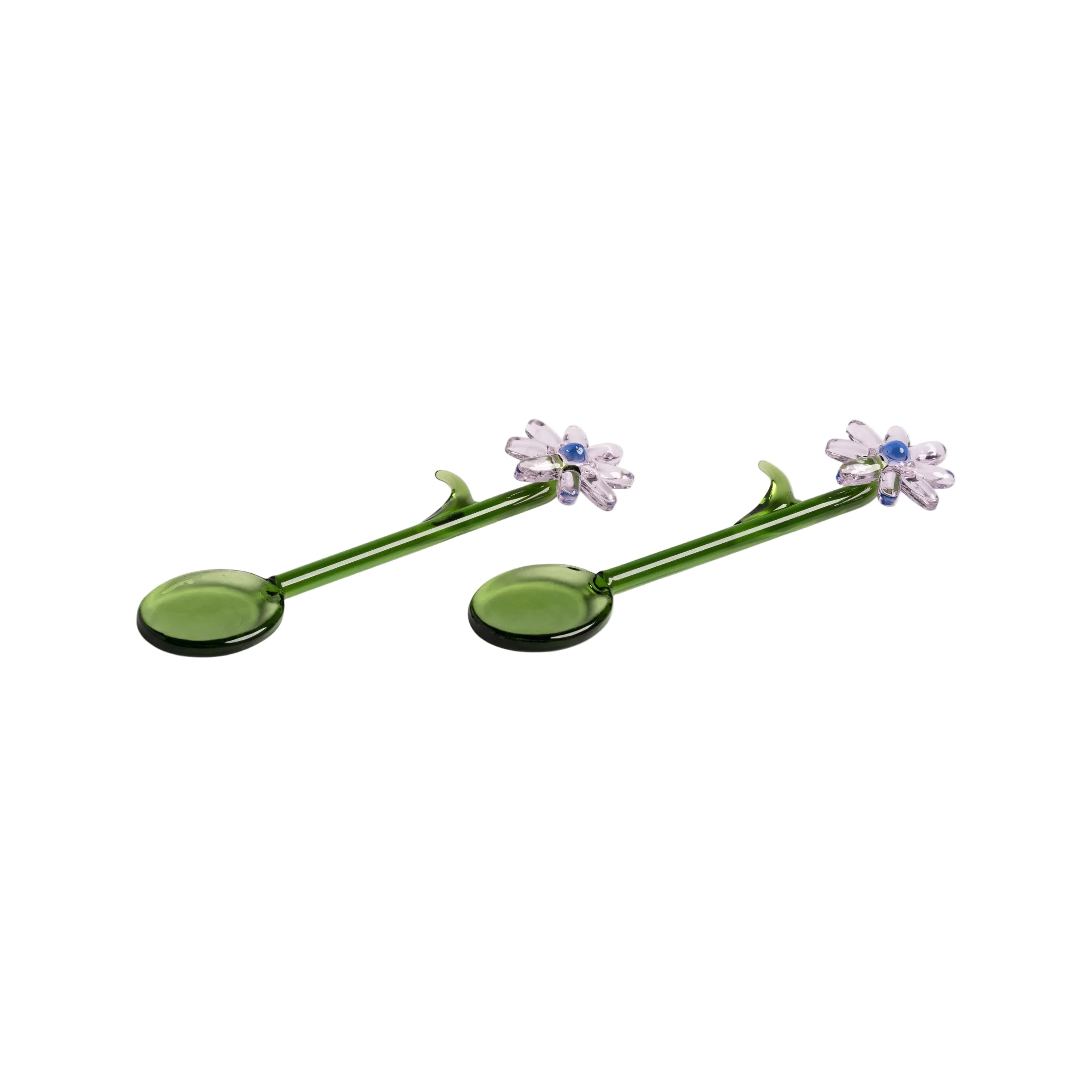 FLORA Green and Light Pink Spoon Set