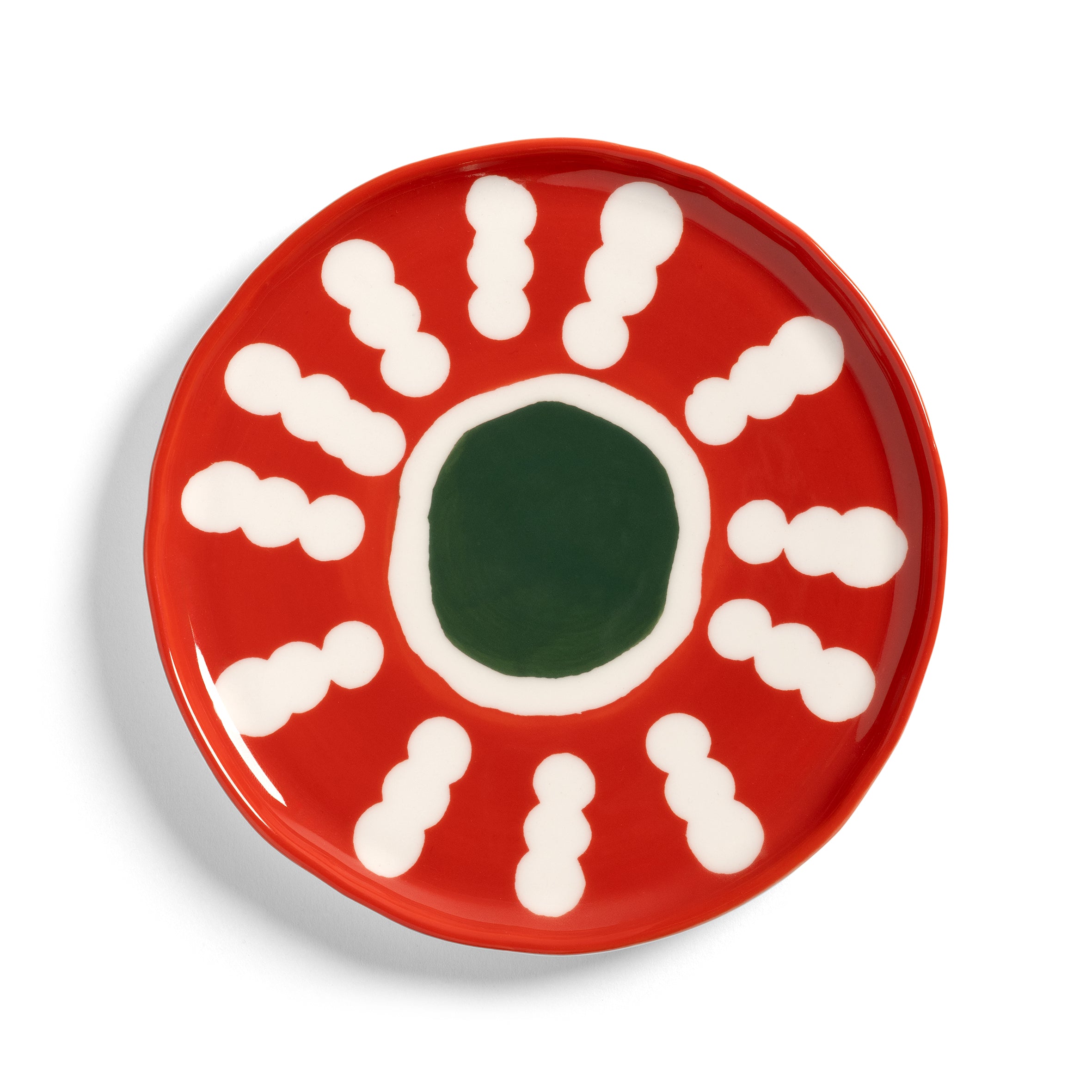 FESTIVO Colorful Porcelain Dessert Plate Set