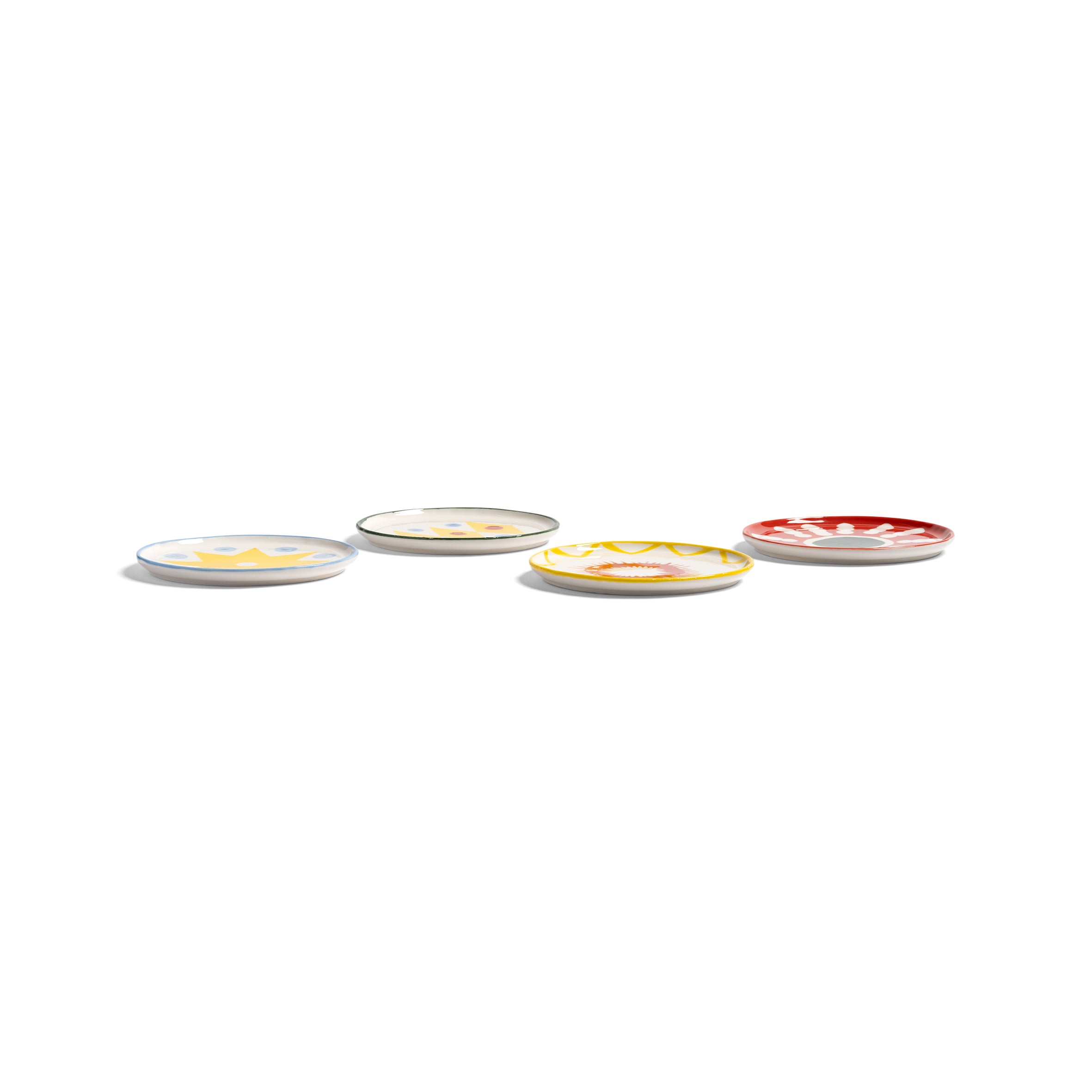 FESTIVO Colorful Porcelain Dessert Plate Set