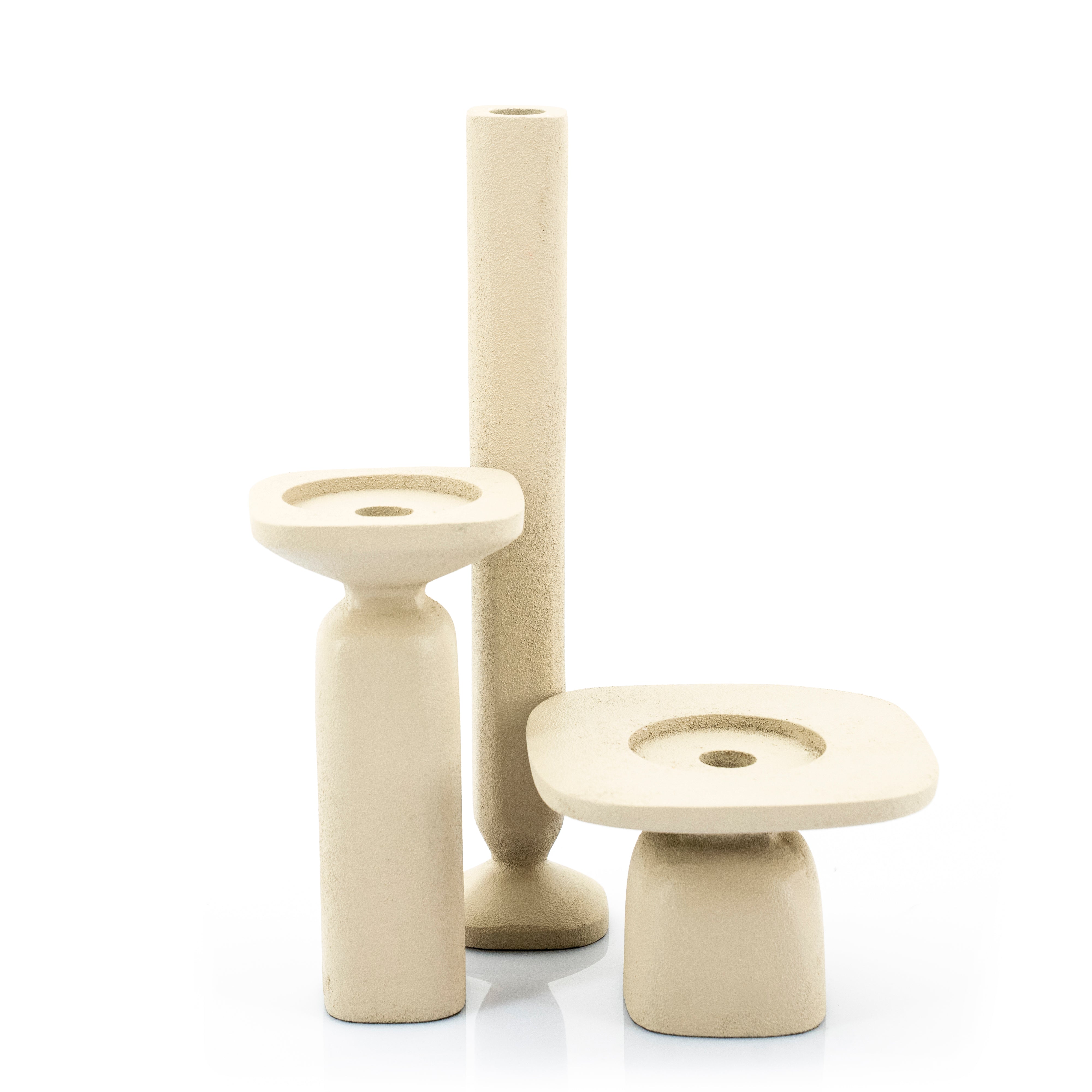 Kerzenhalter SQUAND beige