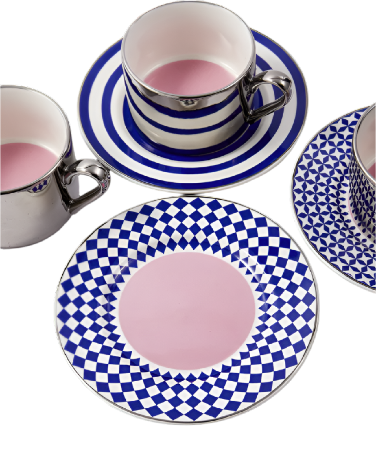 AUNTY COFFEE CUPS dark blue coffee cup set