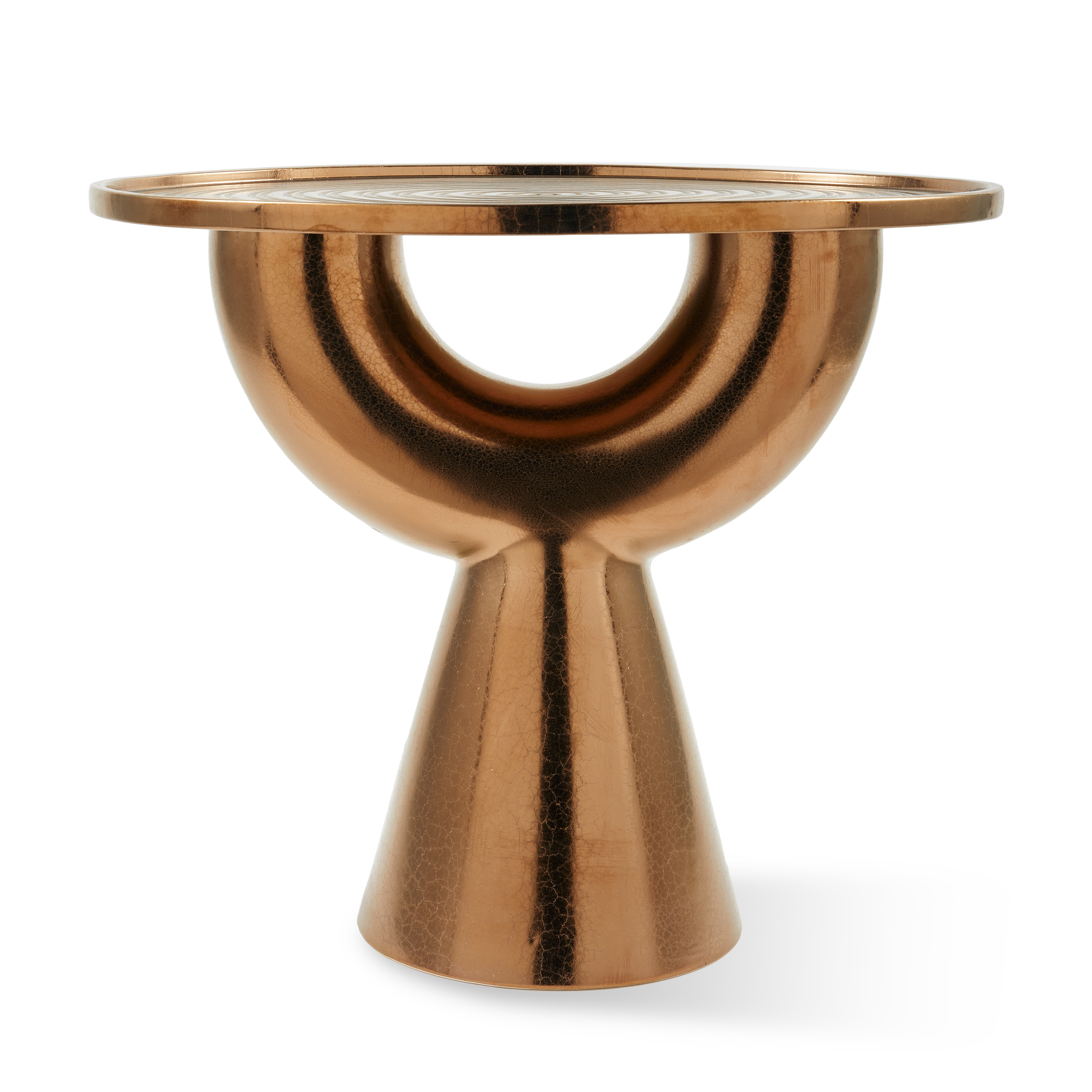 ANISH Side Table Copper Ceramic