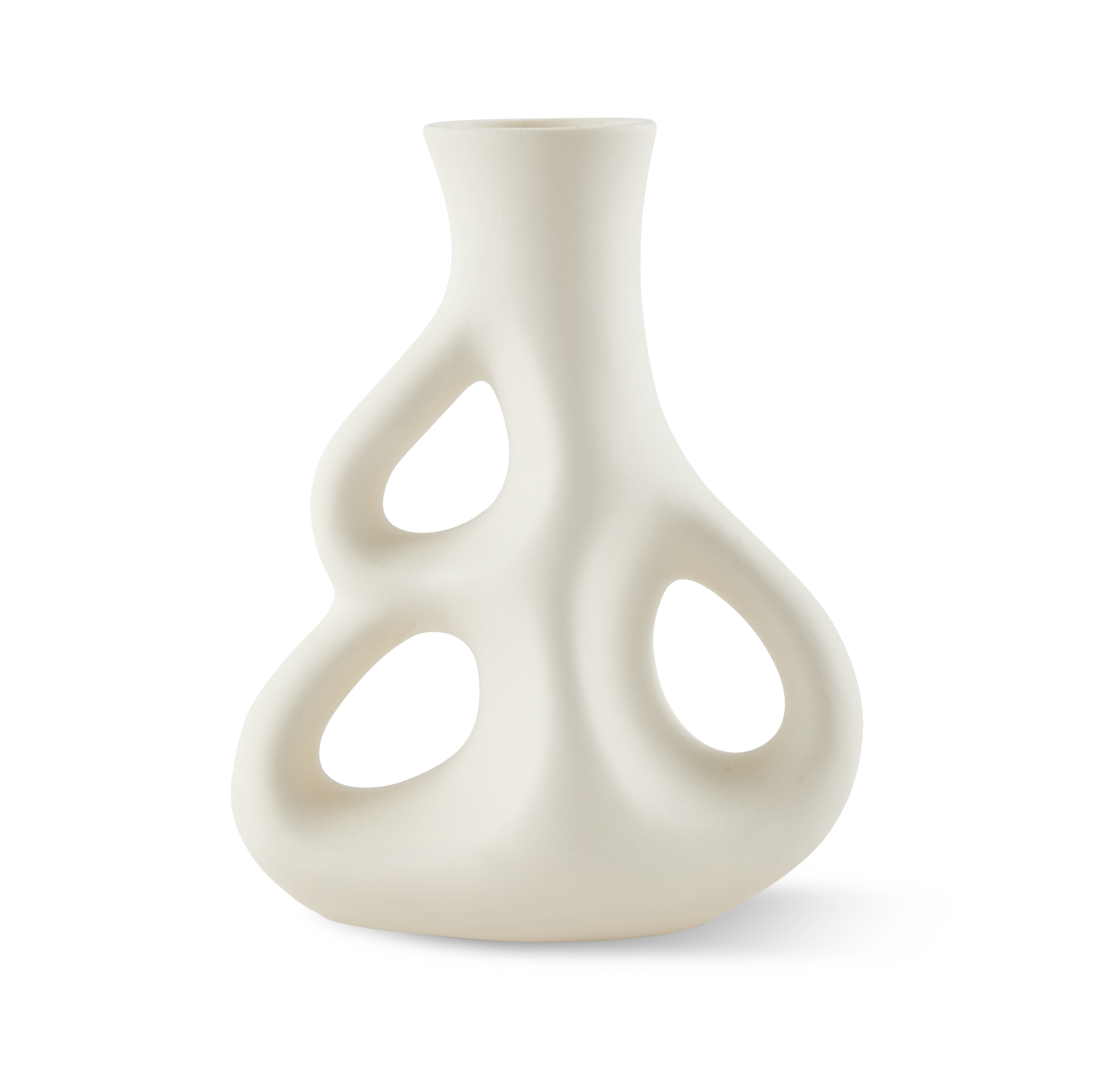 THREE EARS White Vase