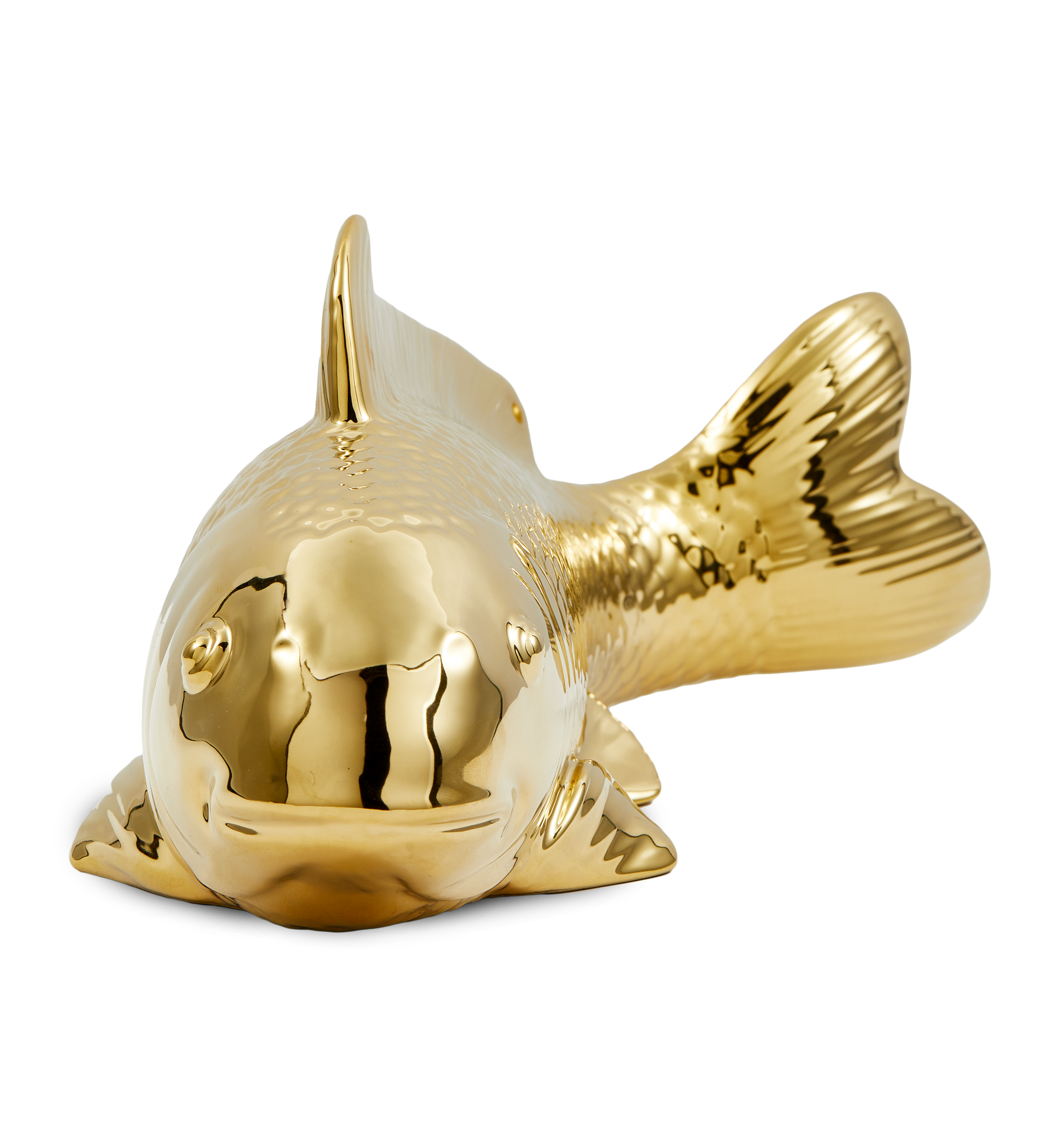 Fish Moneybox Skarbonka Gold