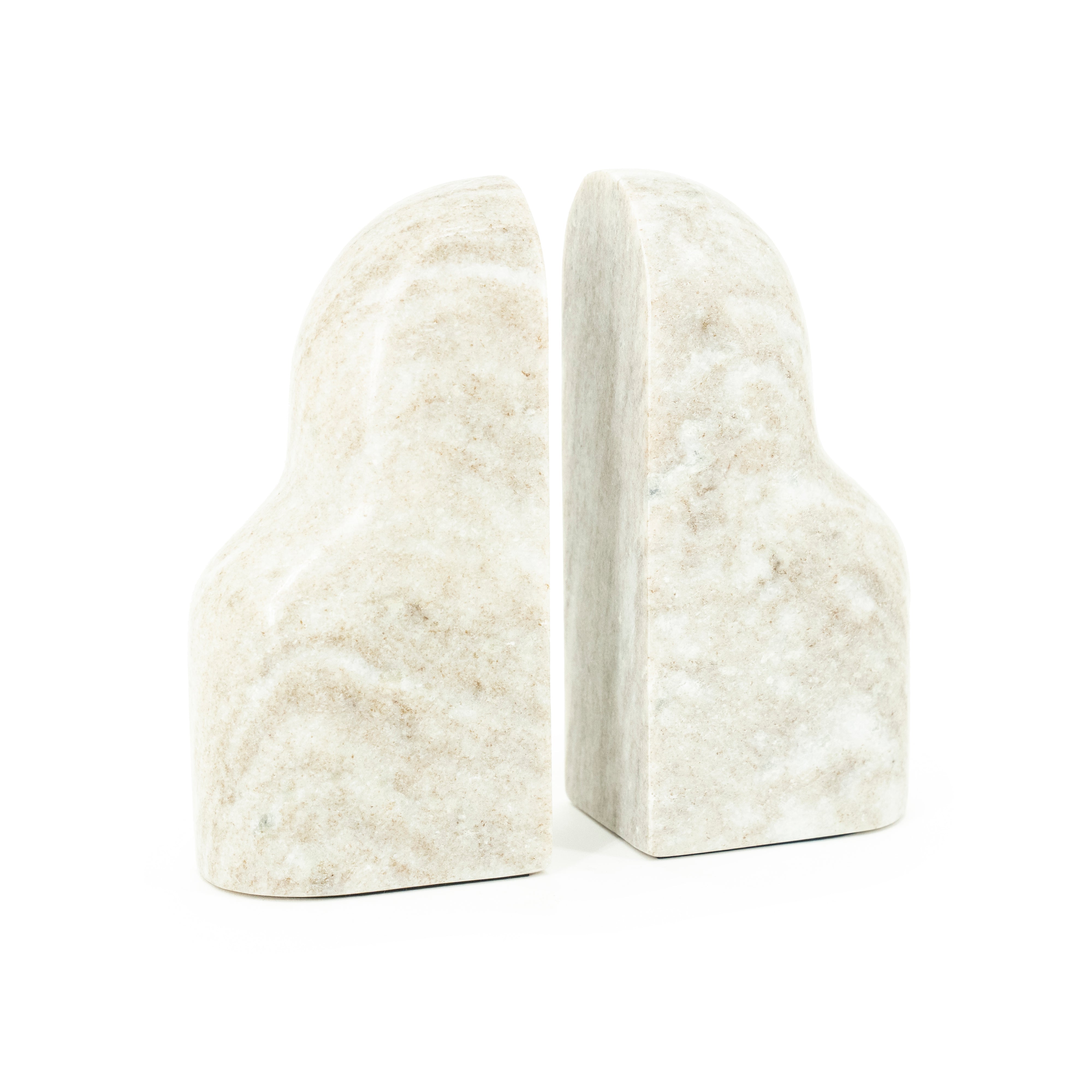 Buchstütze MONTGRI beige Marmor