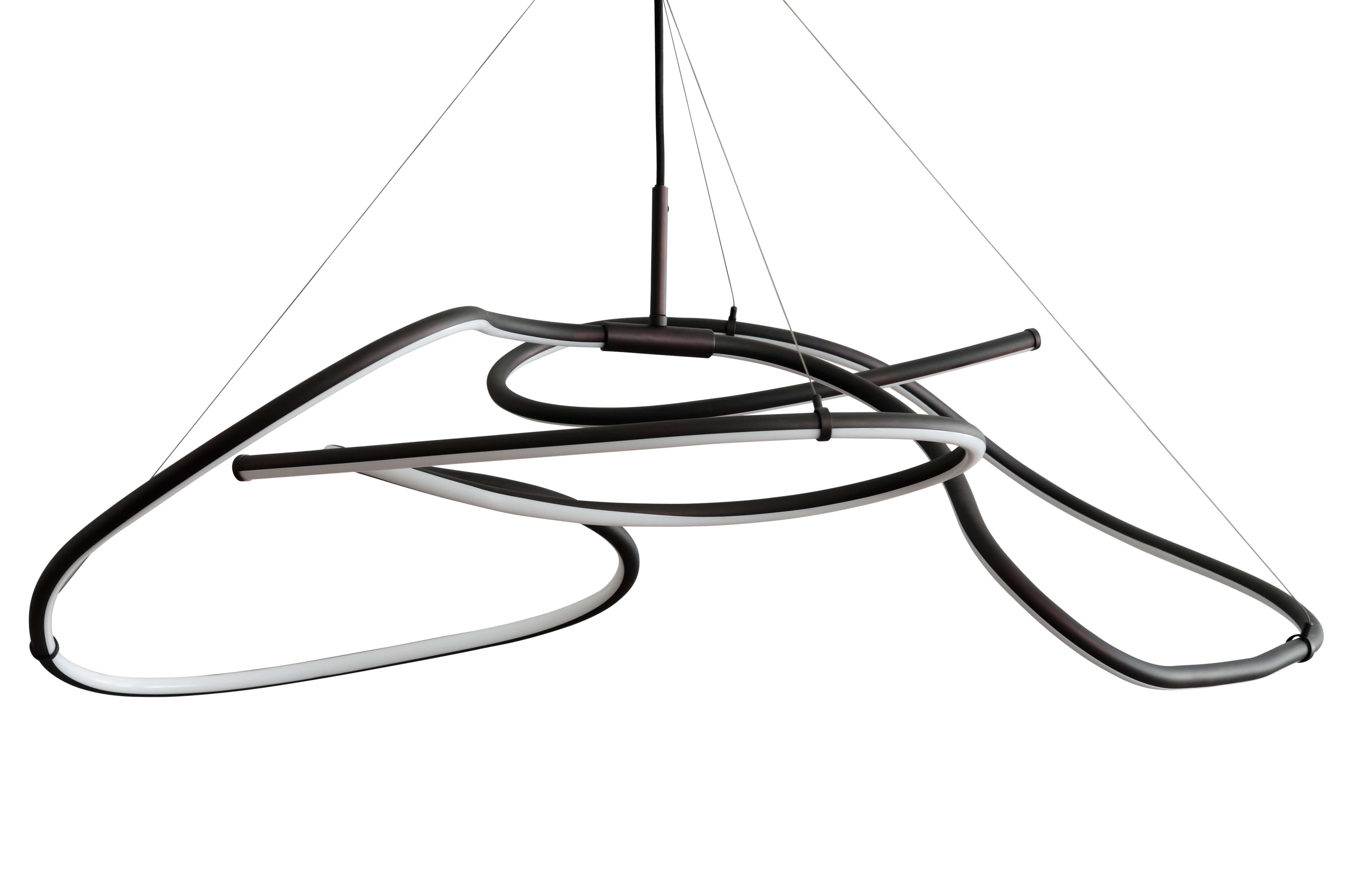 GHOST chandelier burnt black