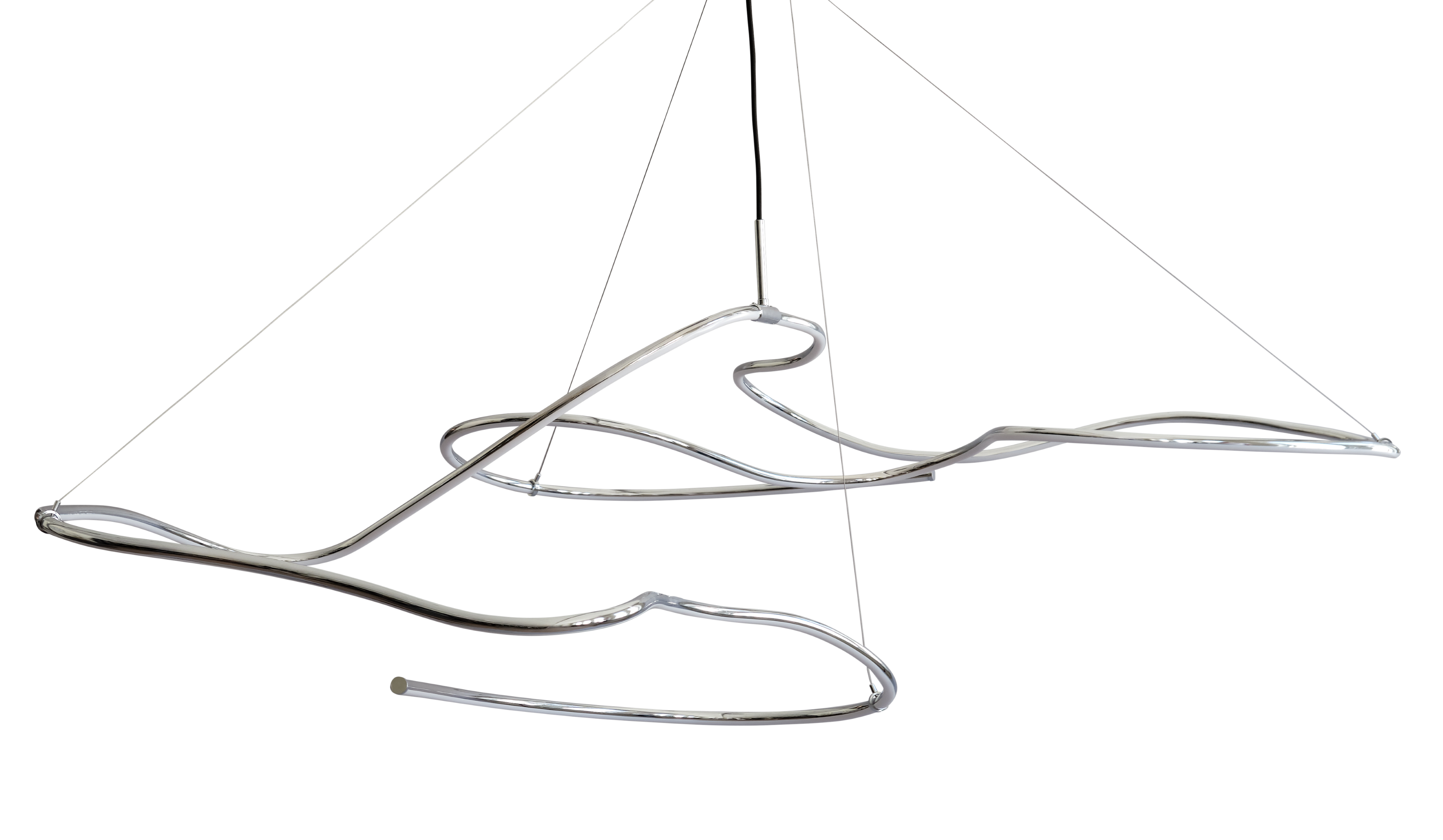 GHOST chrome chandelier