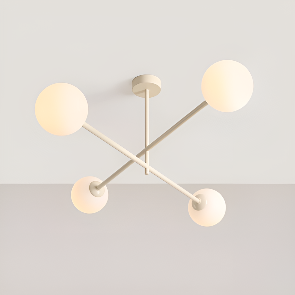 Pinne ceiling lamp quatro cream