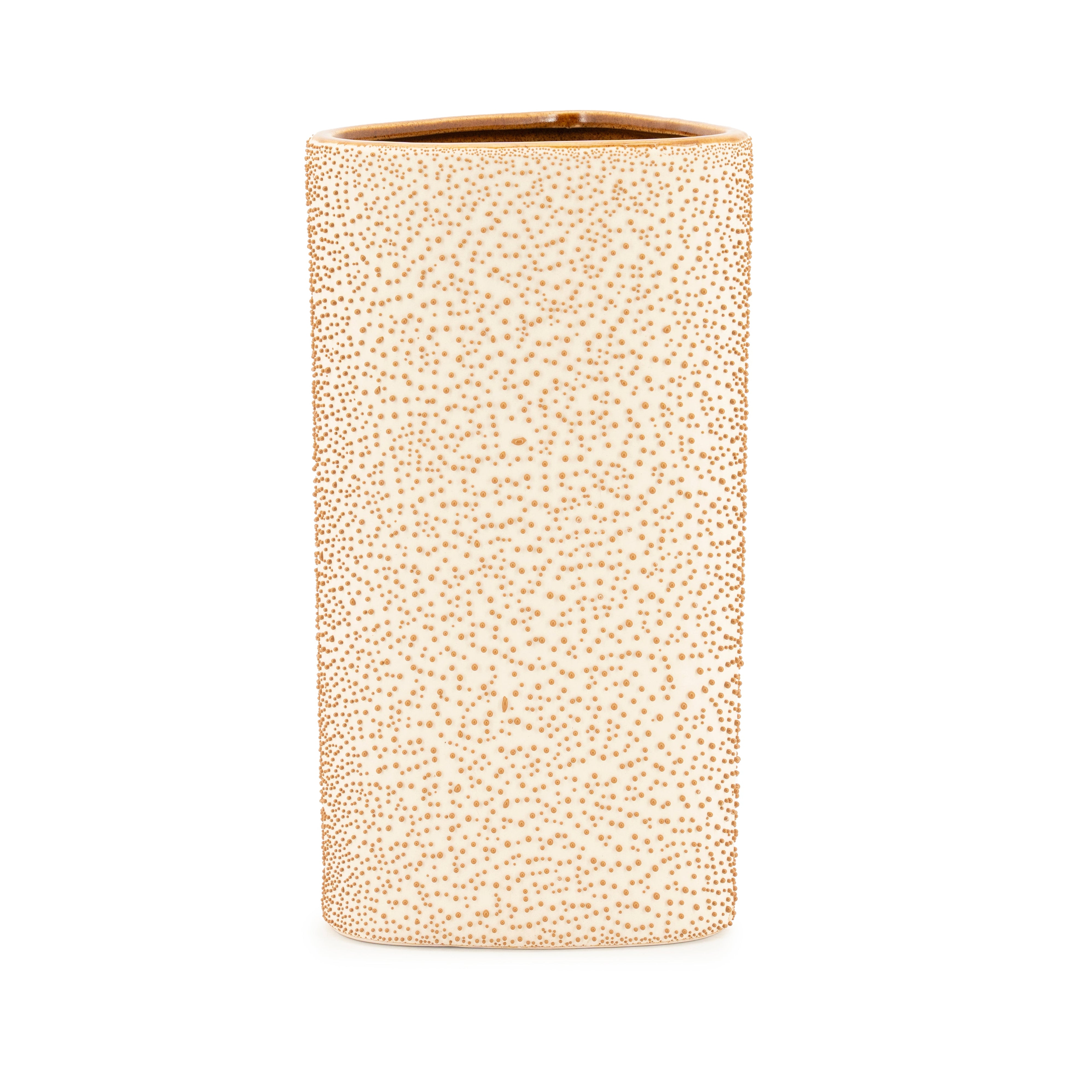 Wazon DOTANGLE żółta ceramika