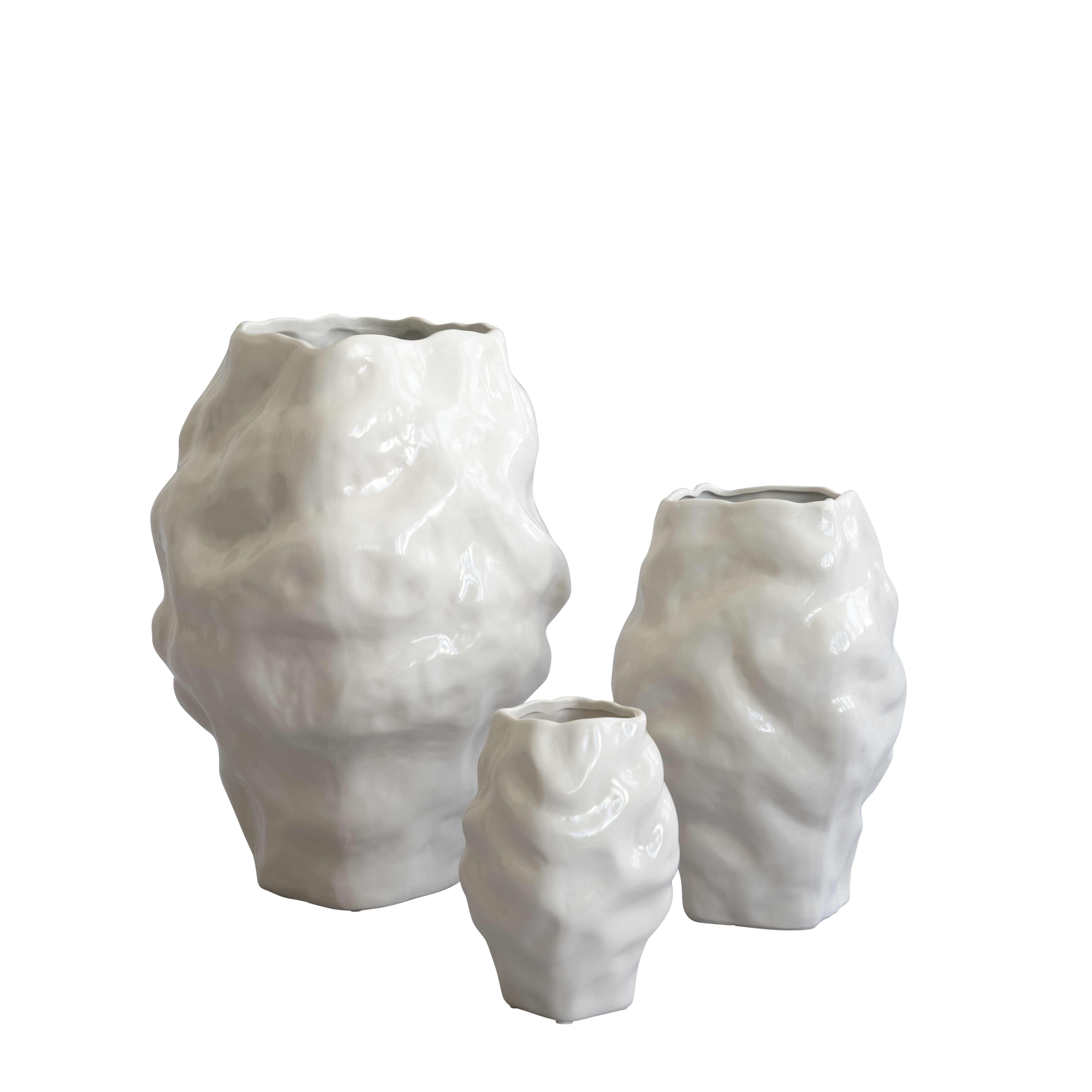 KATACHI Vase white ceramic