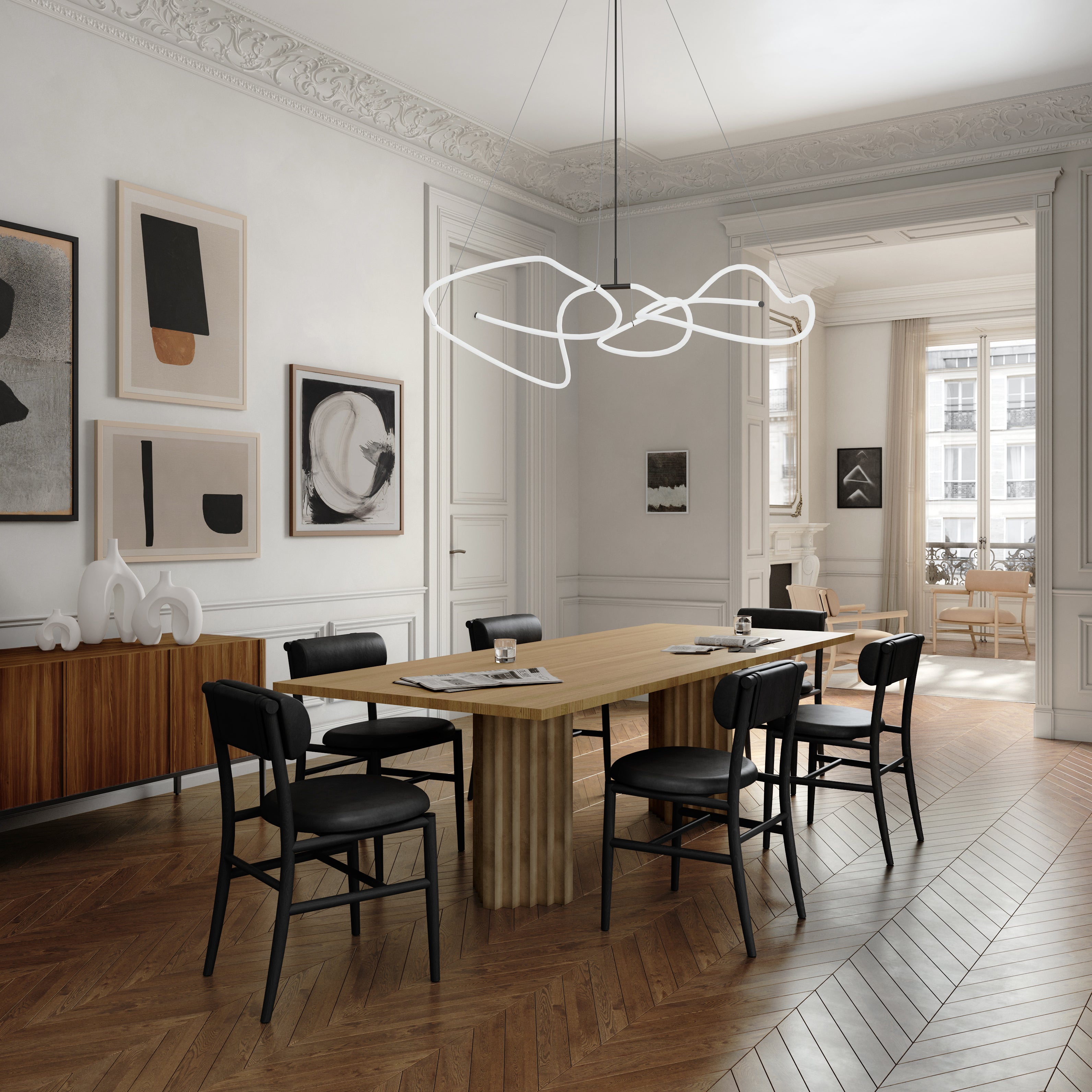 NAMA Chair black leather