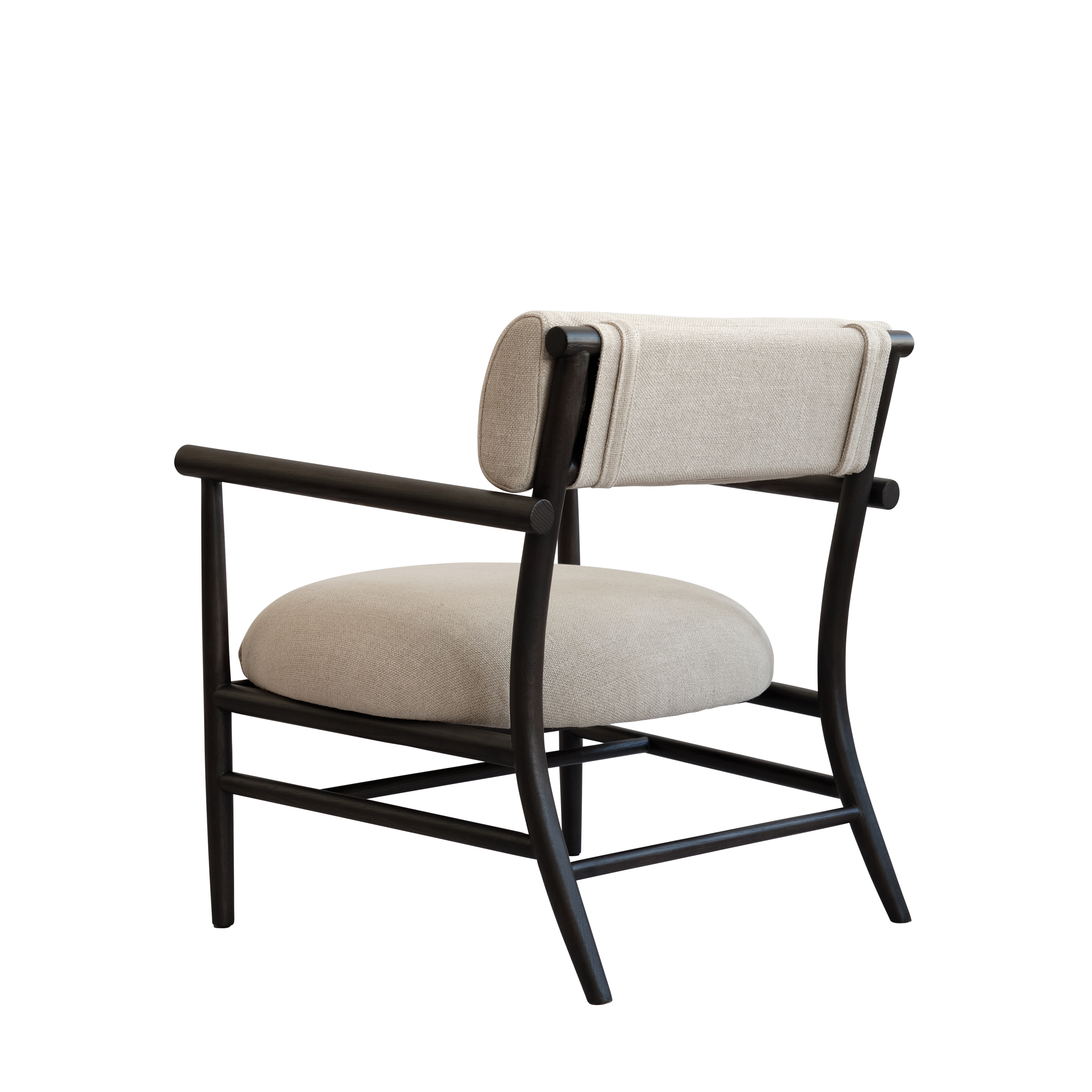 NAMA armchair beige with black base