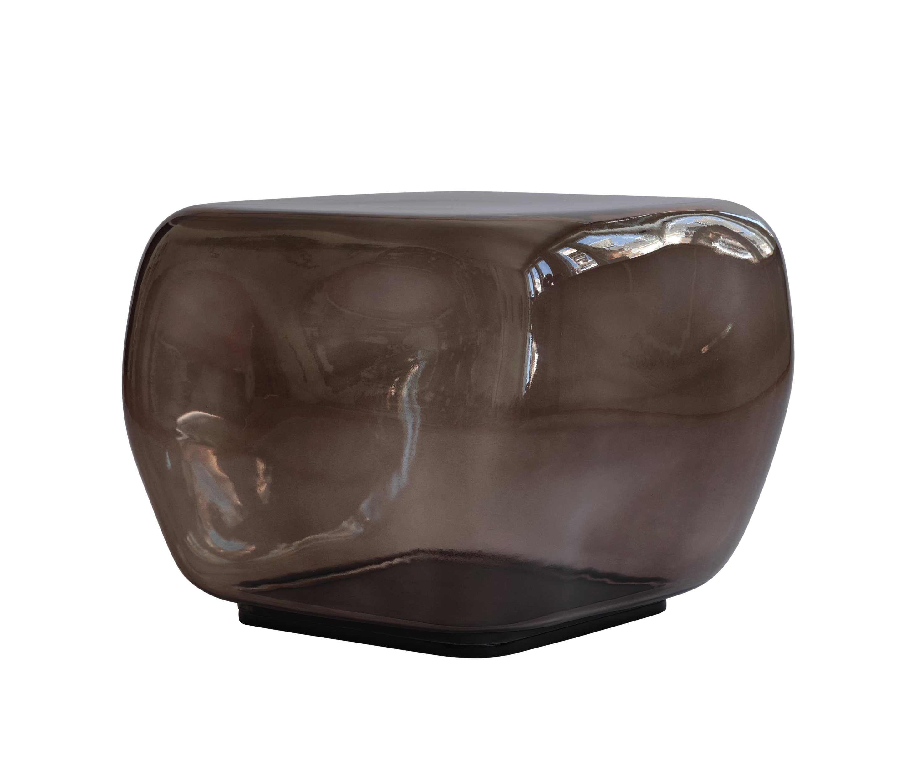 ISHI Coffee Table Brown Glass