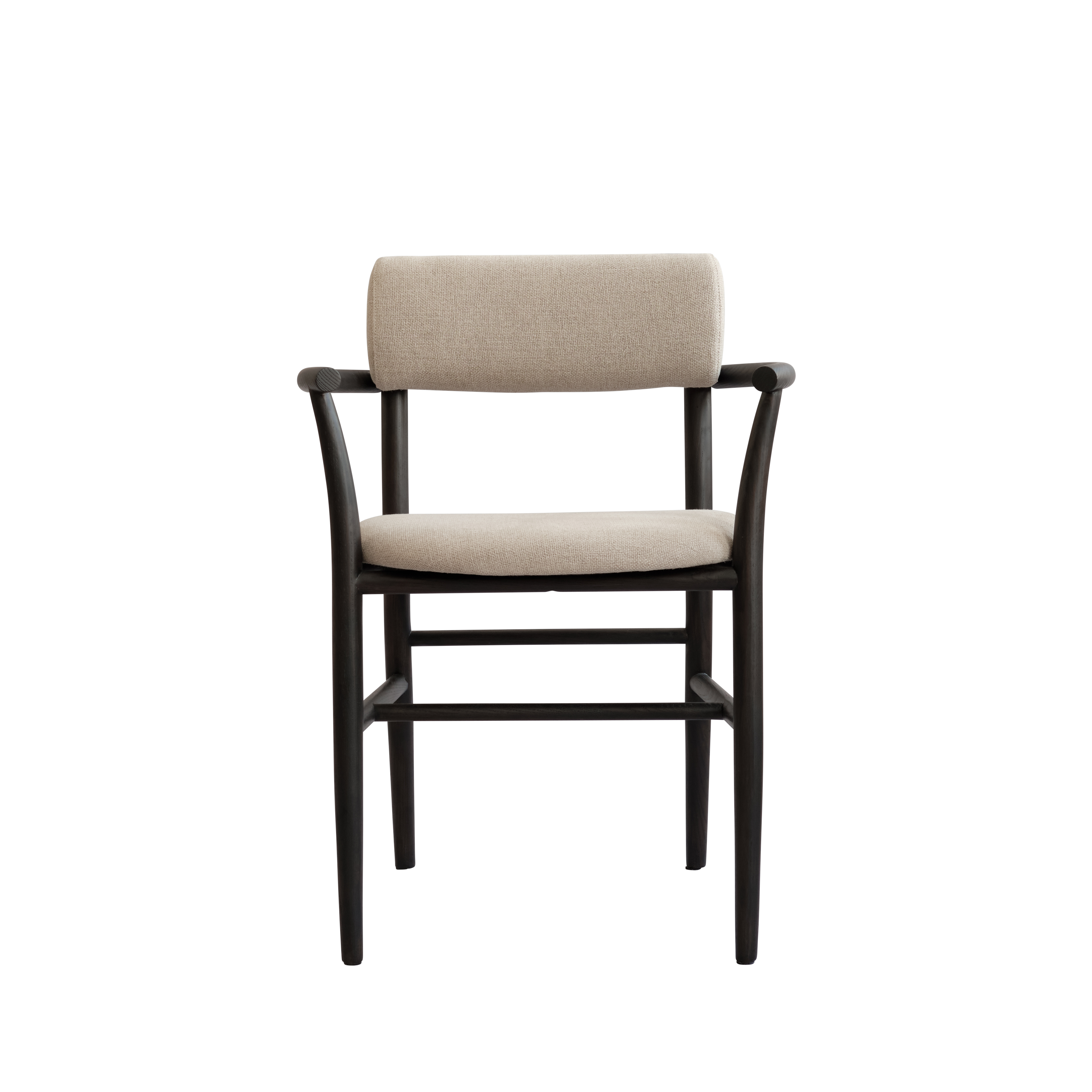 Armchair with Armrests NAMA beige with black base