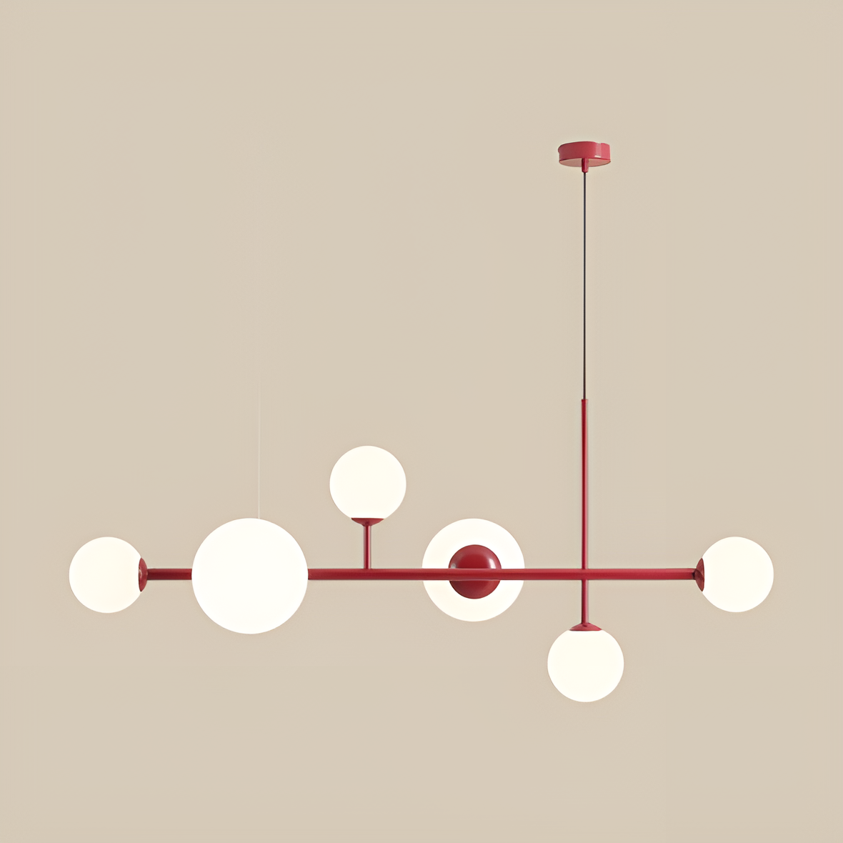DIONE HEXA Hängelampe rot