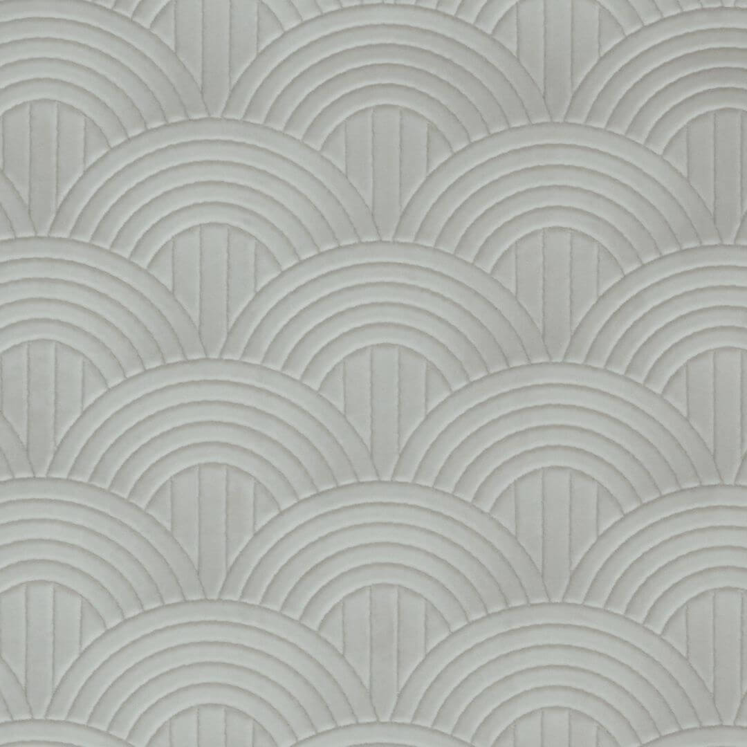 Textile wallpaper with geometric pattern VOLUTIS - GRÈGE gray-beige