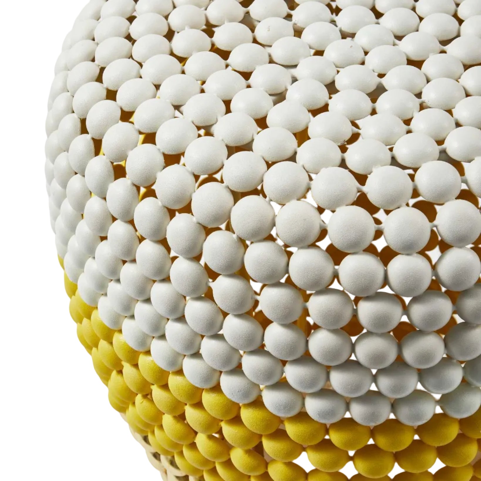DOT stool white with yellow and gold