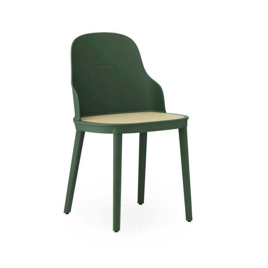 Allez PP Green chair with wicker