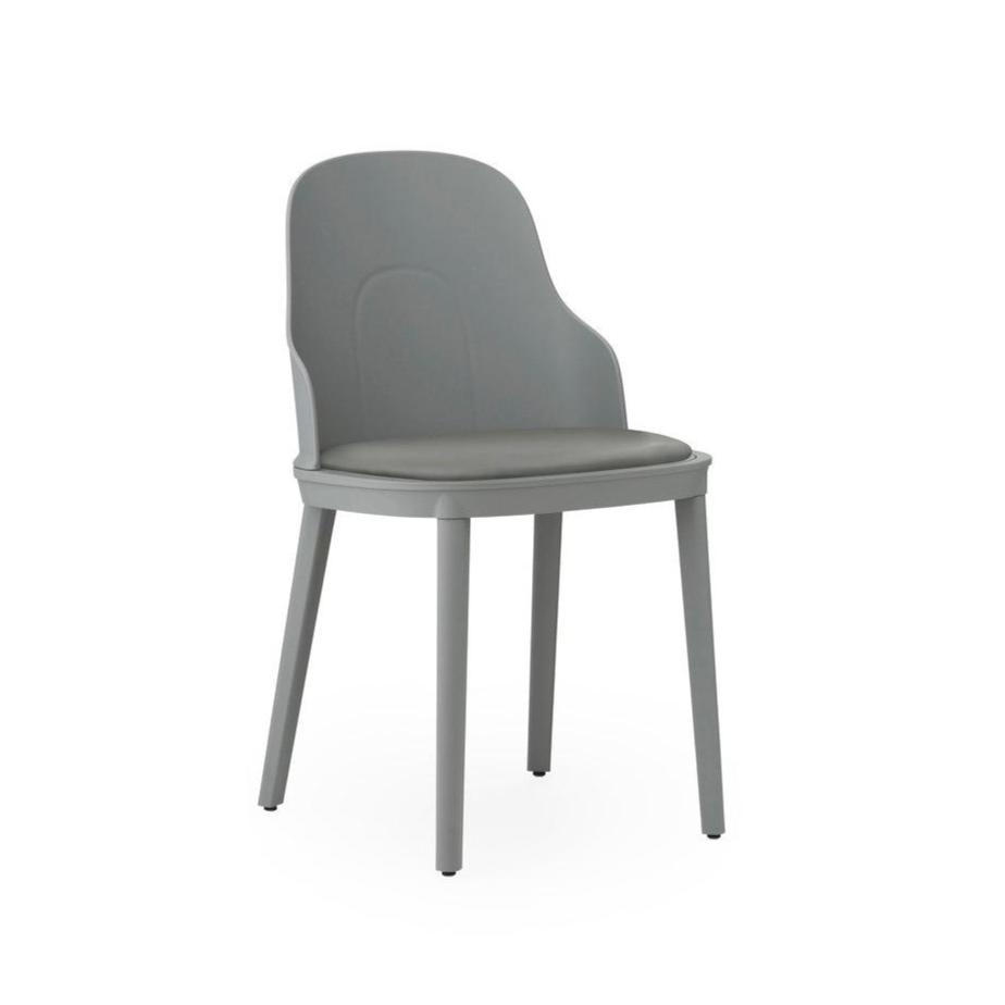 Allez Stuhl PP Grey mit Ultra Leder -Polster