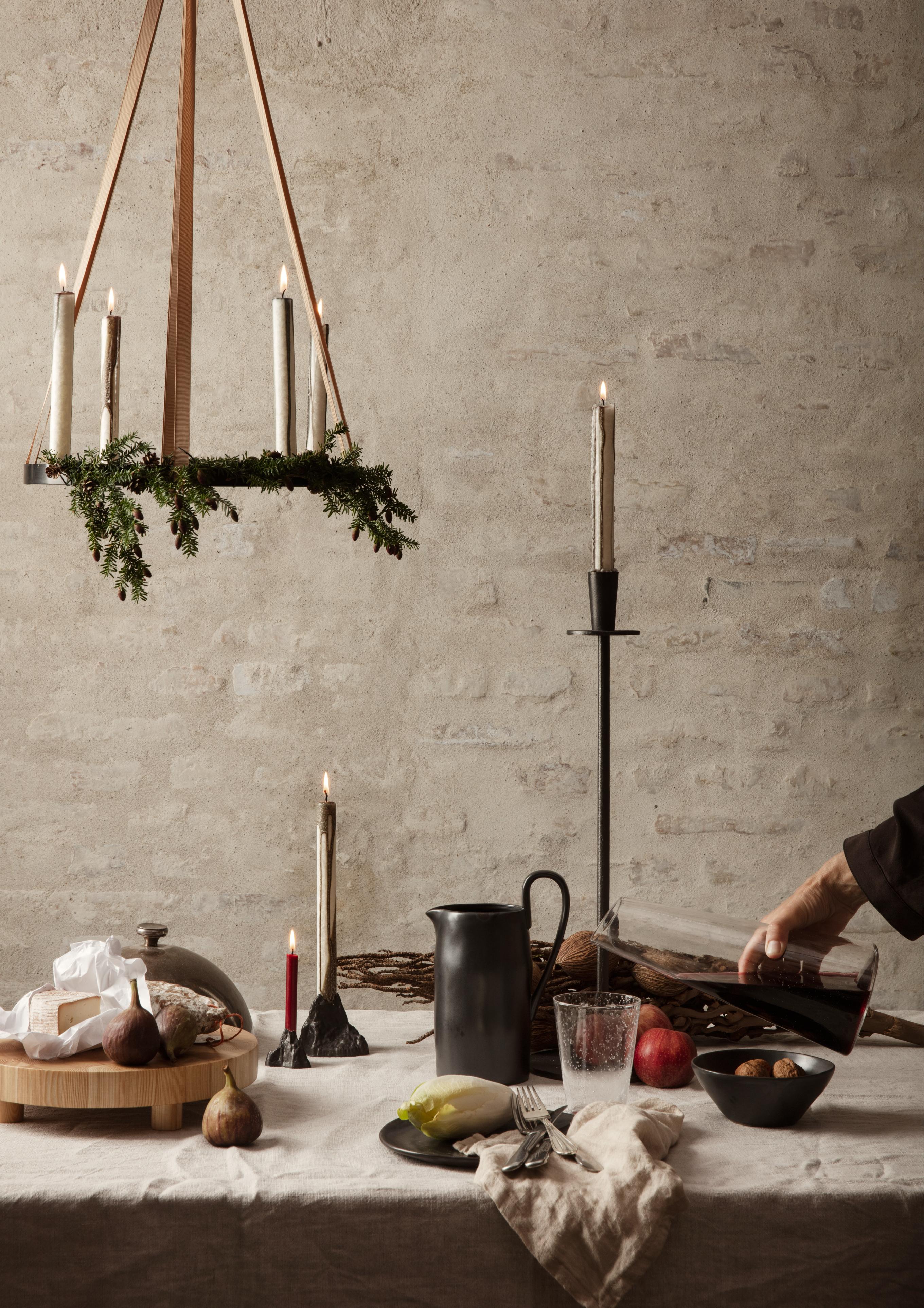 CIRCLE brass candlestick