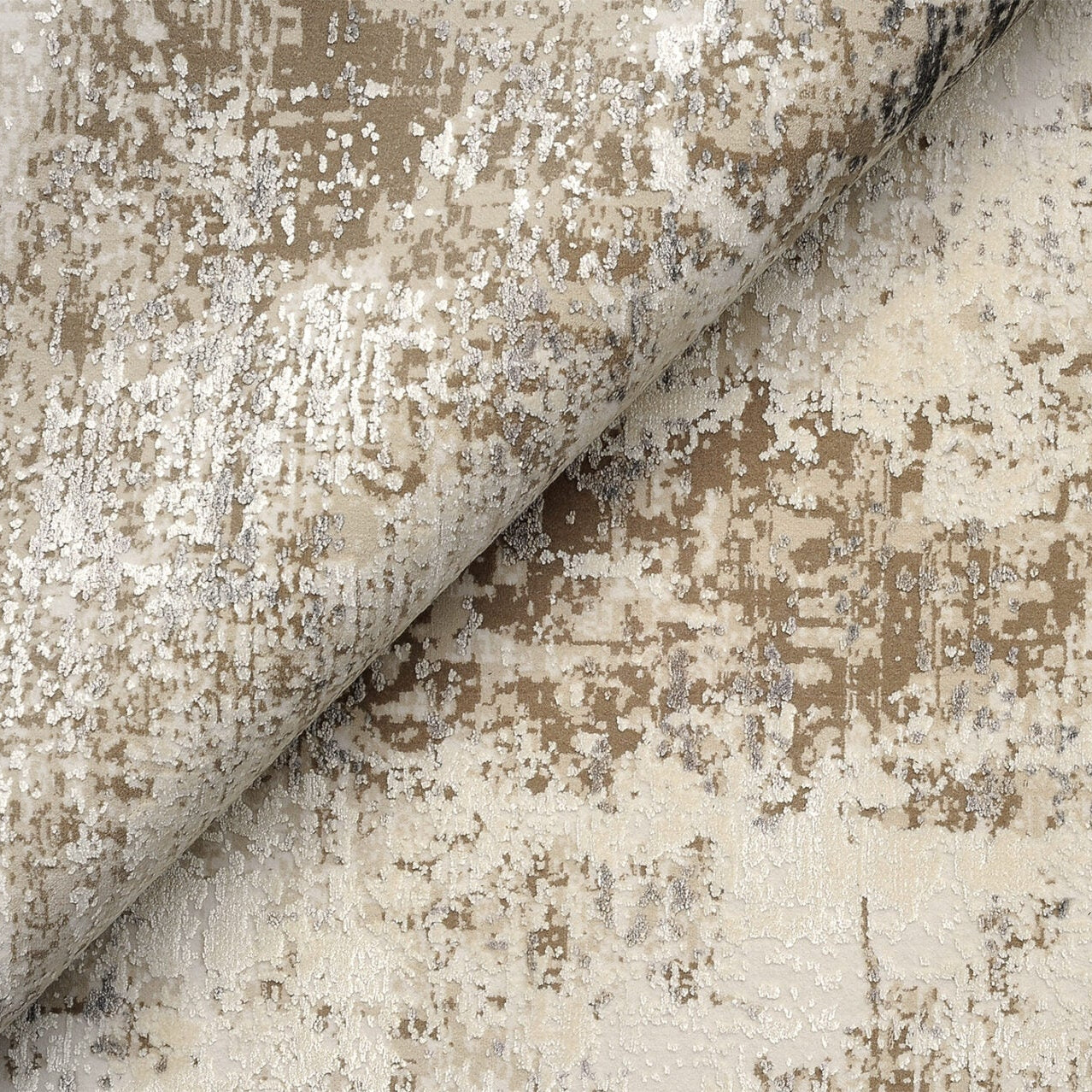 ROYAL beige rug with brown and gray