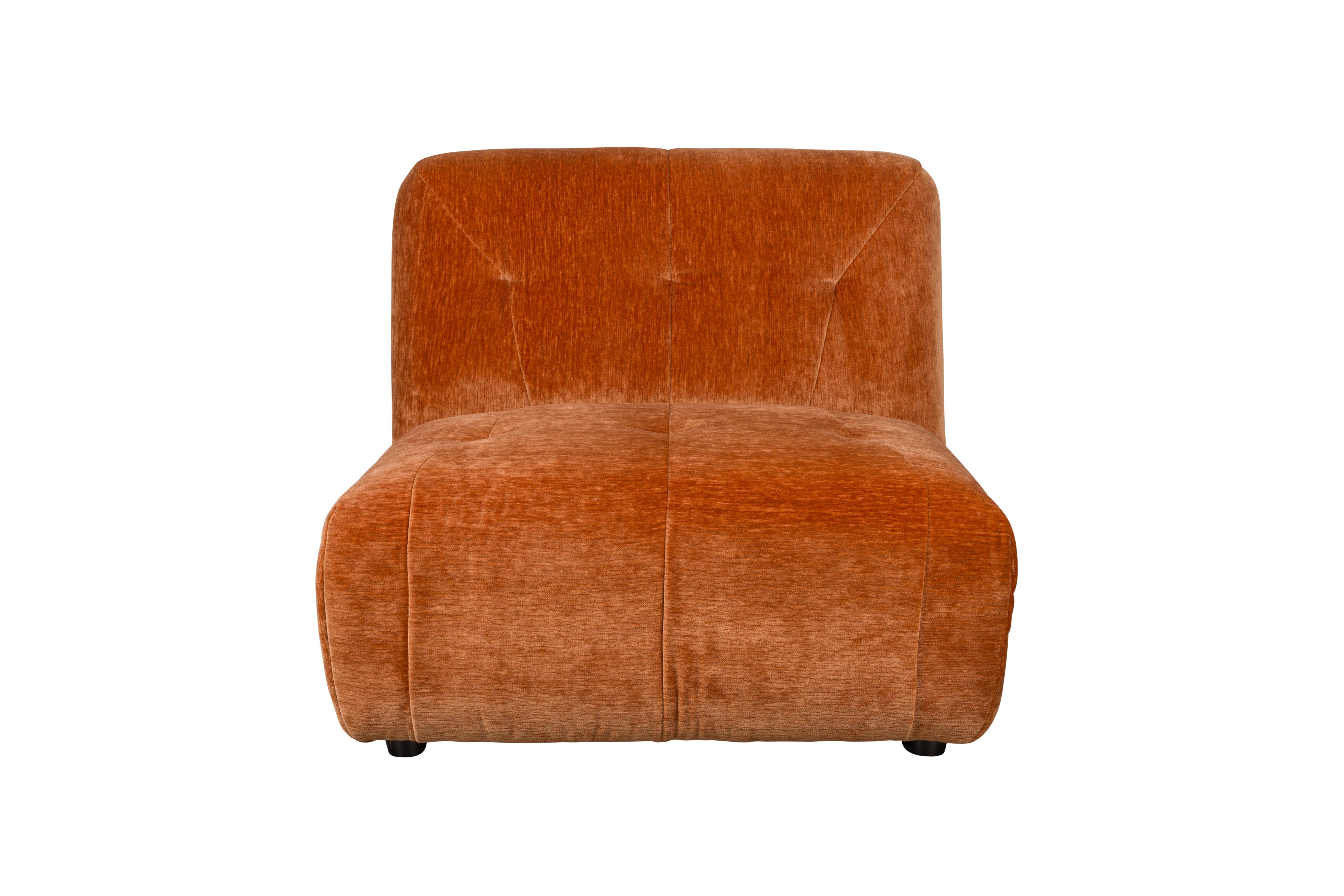 GIADA modular sofa - central element brown velvet