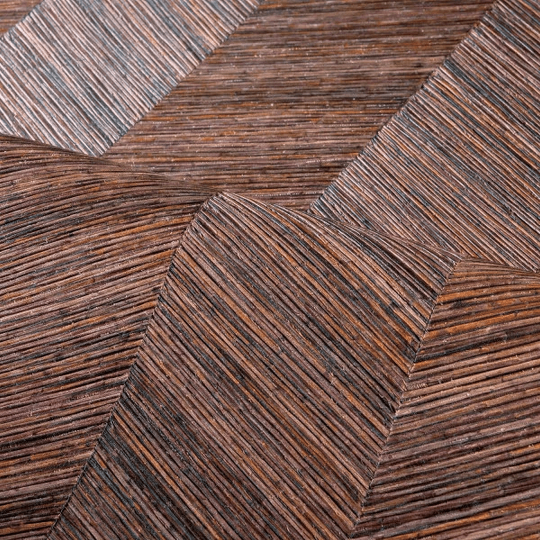 Tapete mit Fischgrätmuster OCOTEA - CÈDRE ROUGE braun