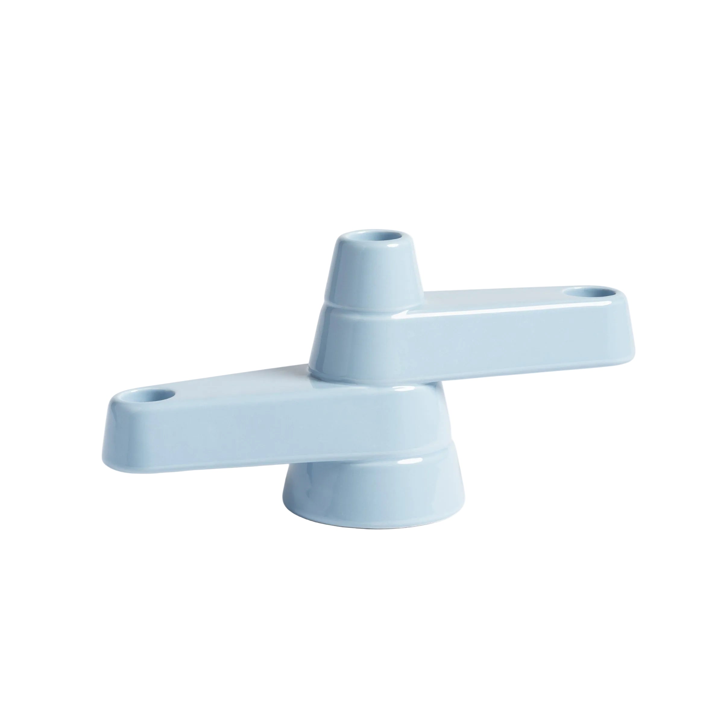 BRUTE Blue Two-Arm Candle Holder