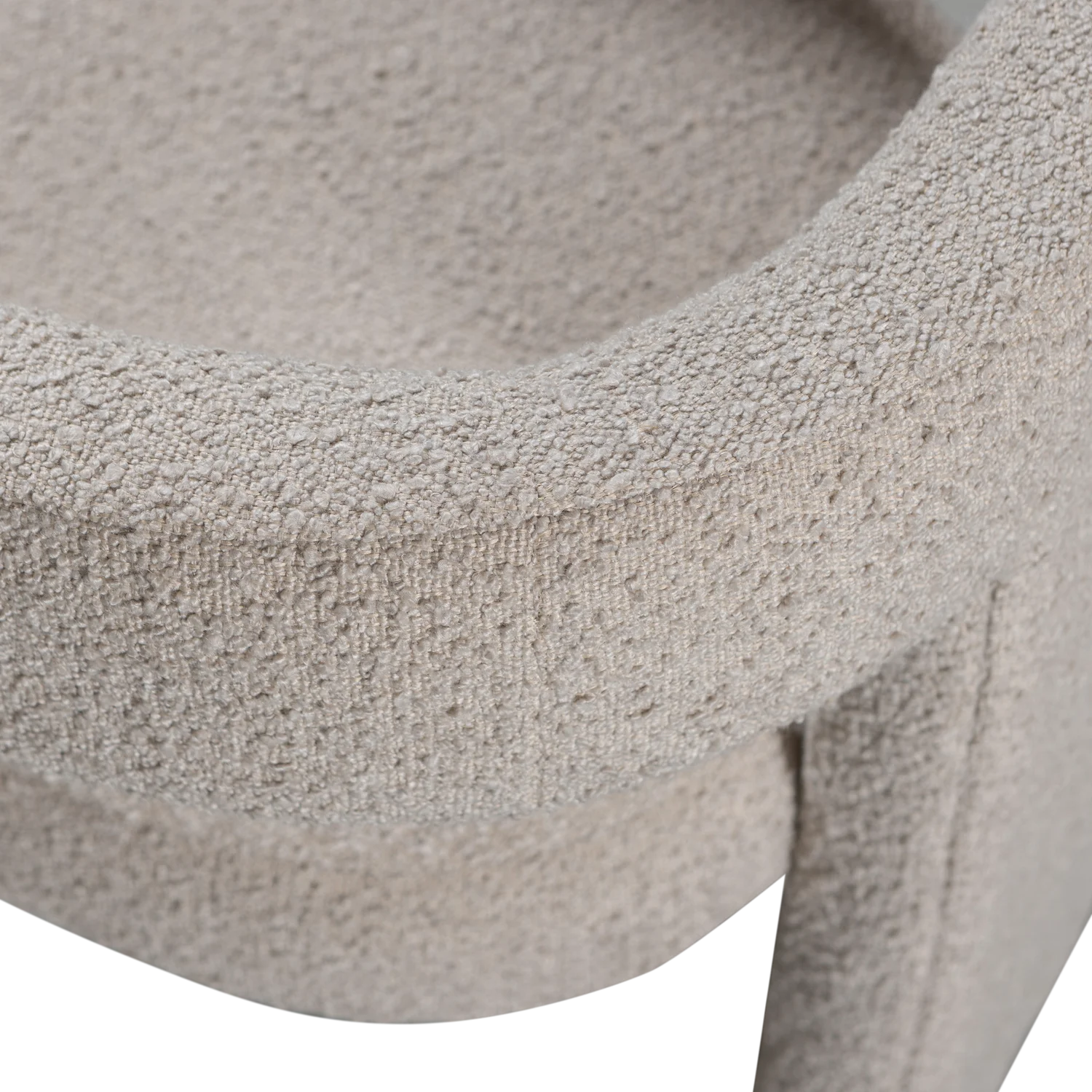Sessel TIWA beige Bouclé