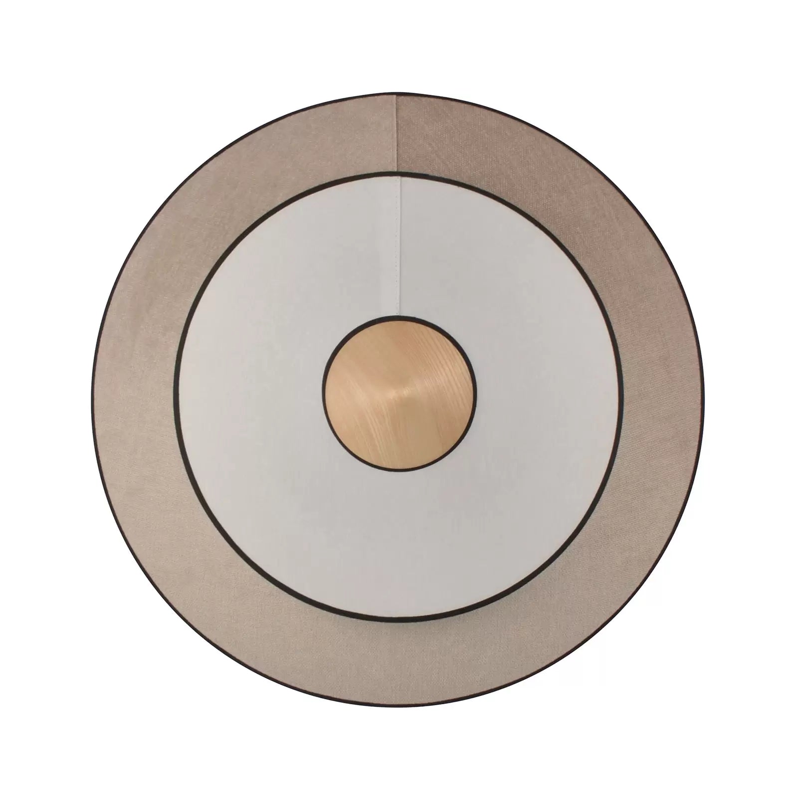 Beige cymbal wall lamp