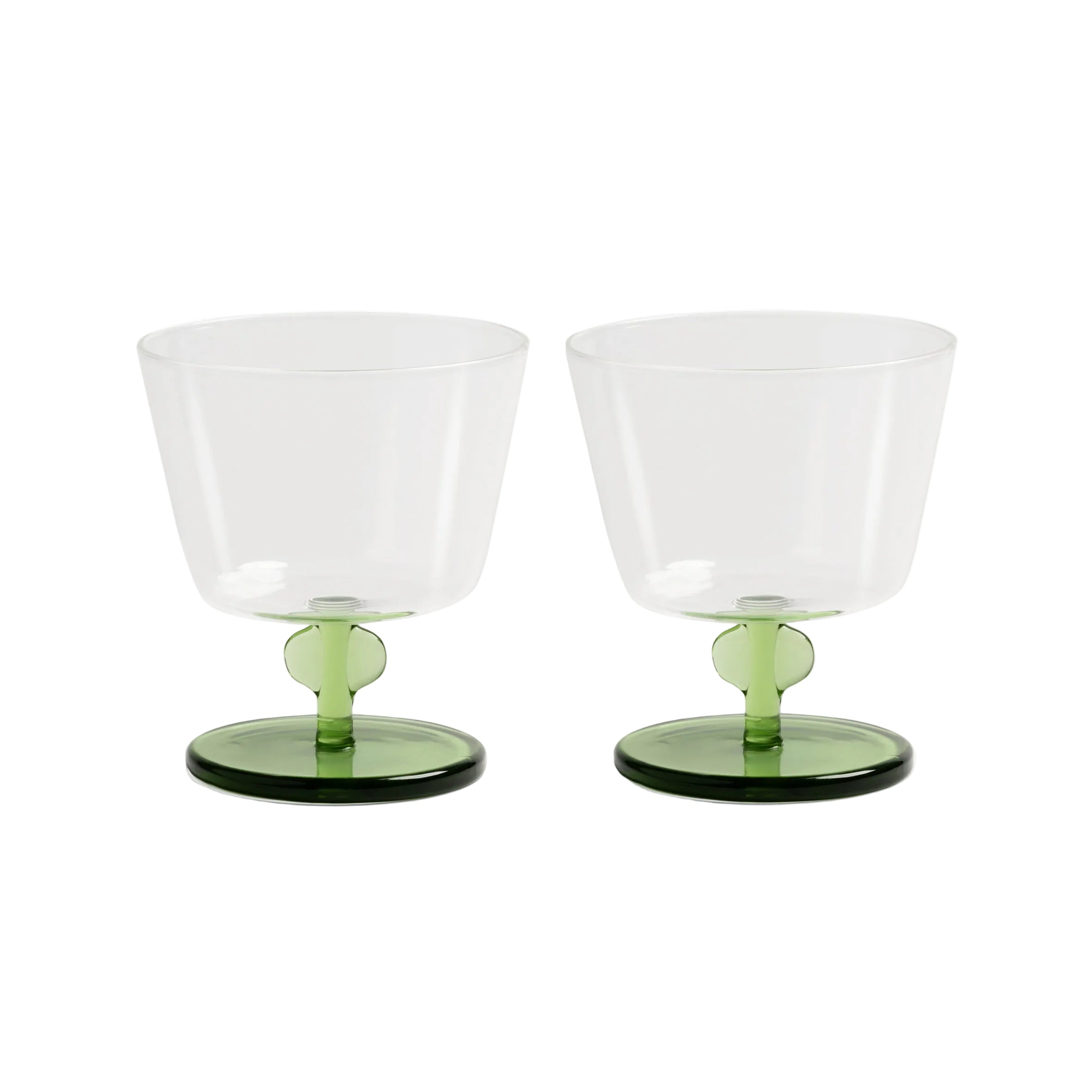 PETAL green water glass set