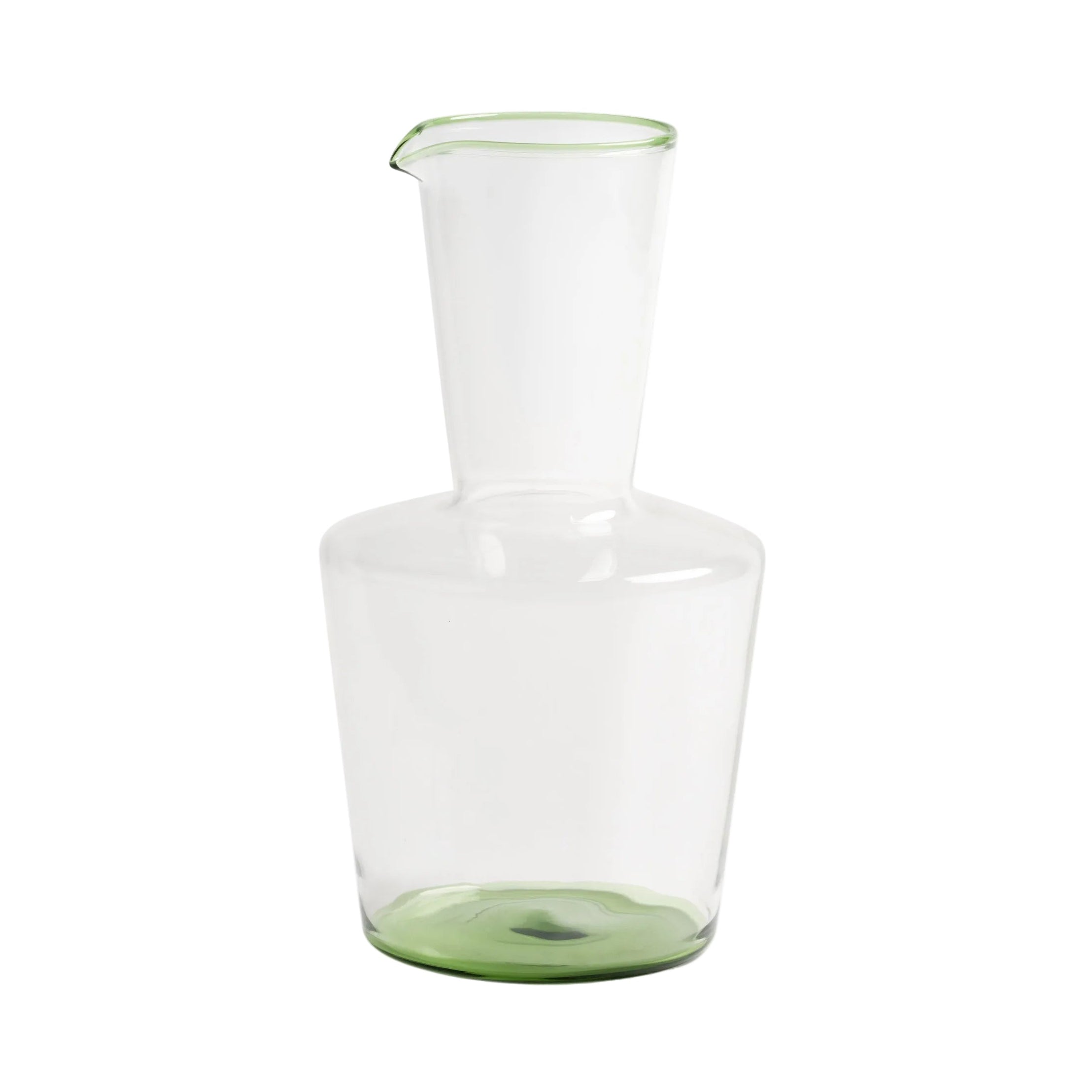 Glass Carafe PETAL Green